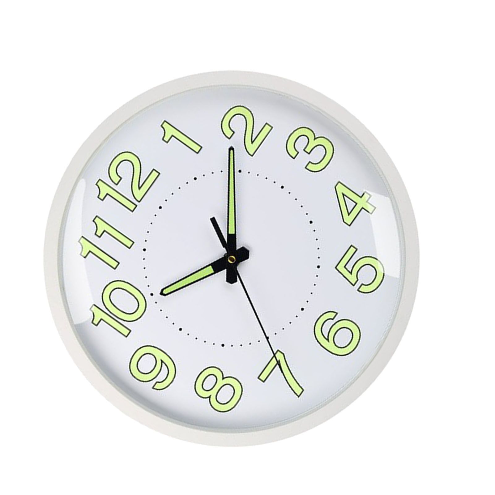 Silent Quartz Clock Plastic Wall Mounted Luminous Quiet for Living Room view 11