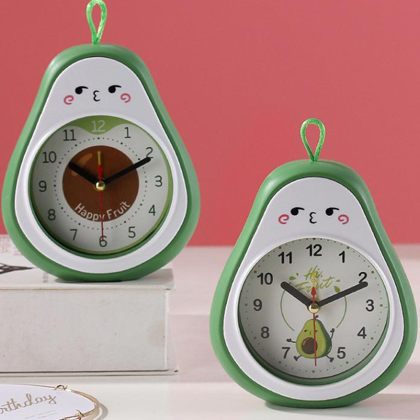 Cartoon Fruit Alarm Clock Kids Alarm Clock Decorative Ornaments Children Gift view 5