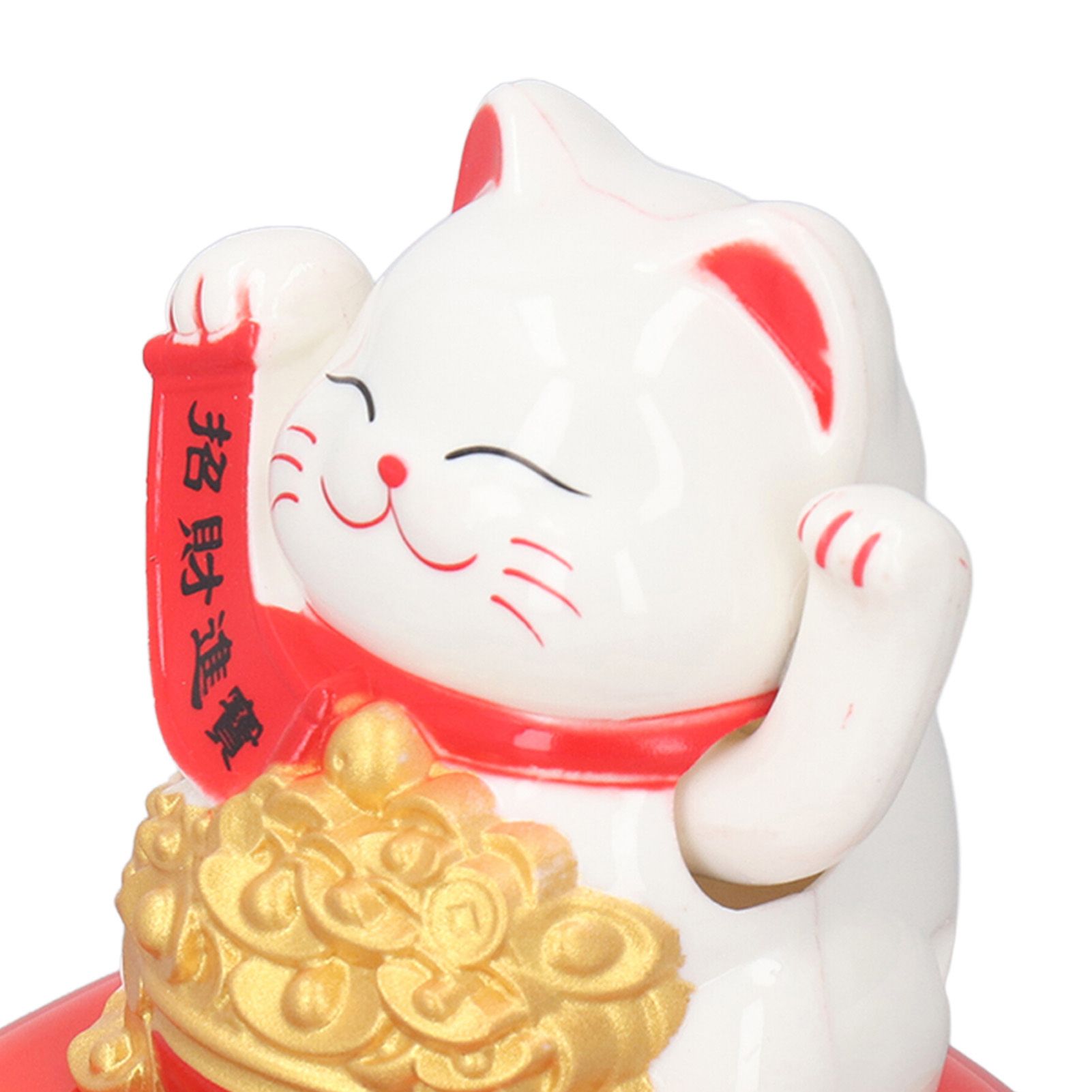 Lucky Cat Decoration Solar Power Arm Waving Fortune Cat Decorative Wealth view 14