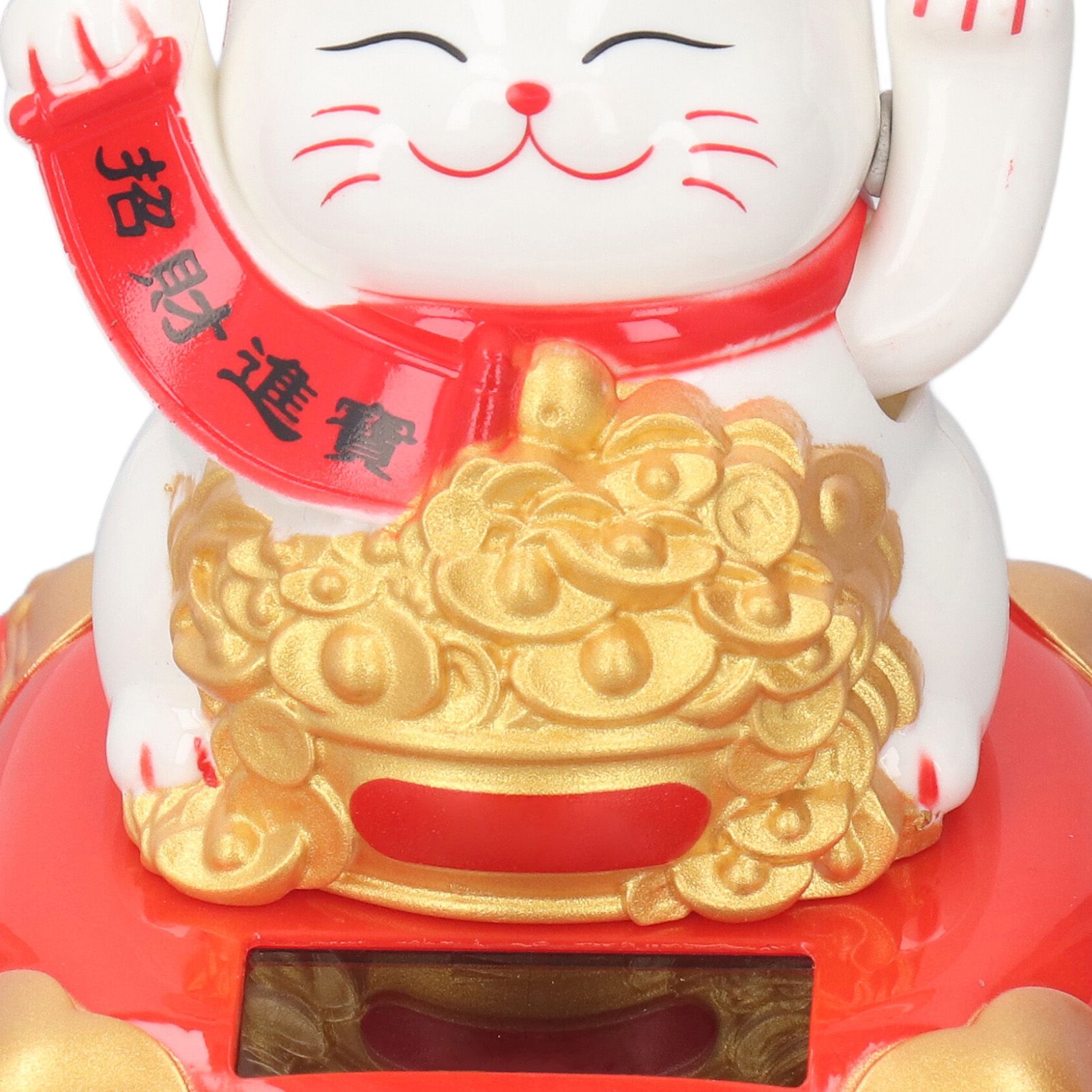 Lucky Cat Decoration Solar Power Arm Waving Fortune Cat Decorative Wealth view 15