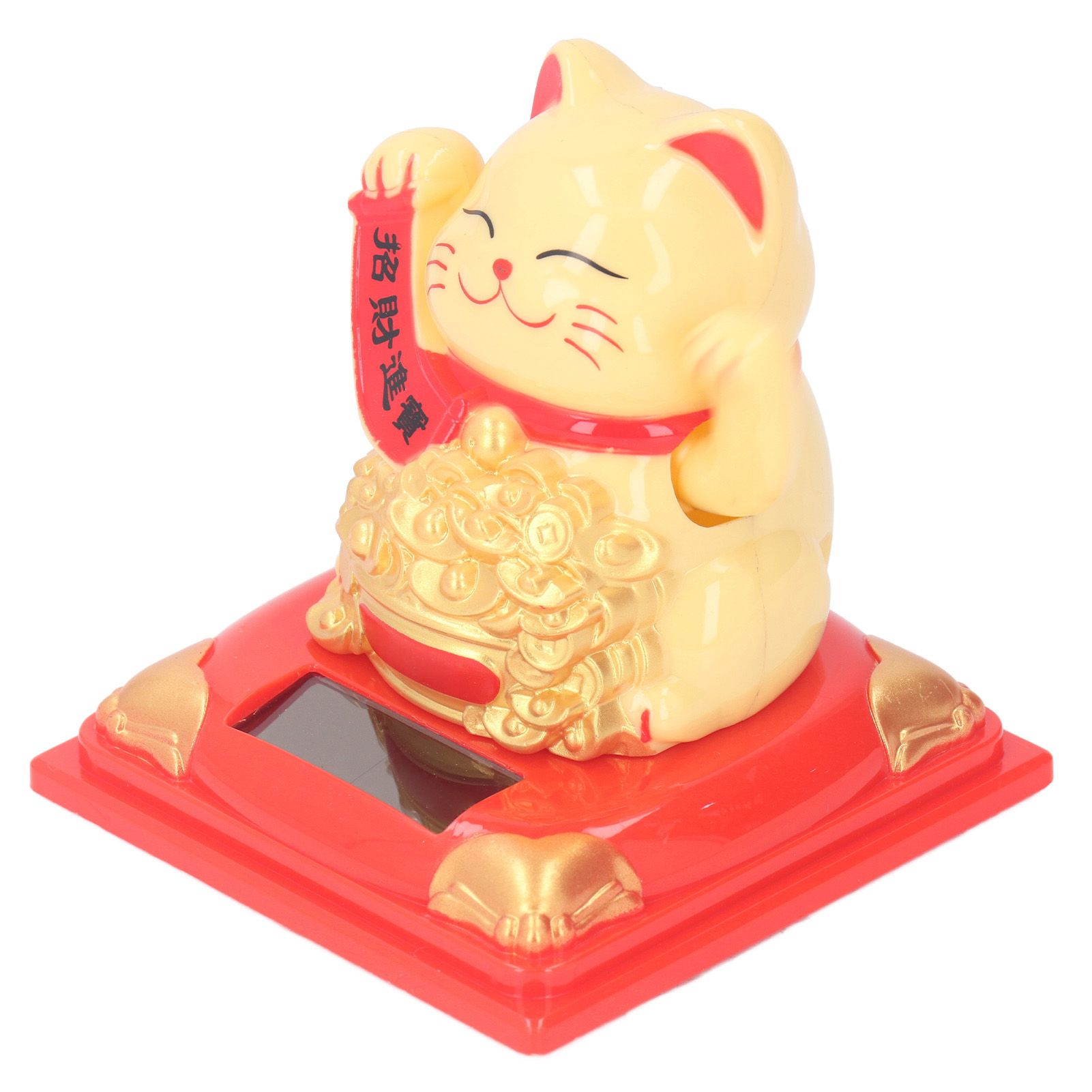 Lucky Cat Decoration Solar Power Arm Waving Fortune Cat Decorative Wealth view 5