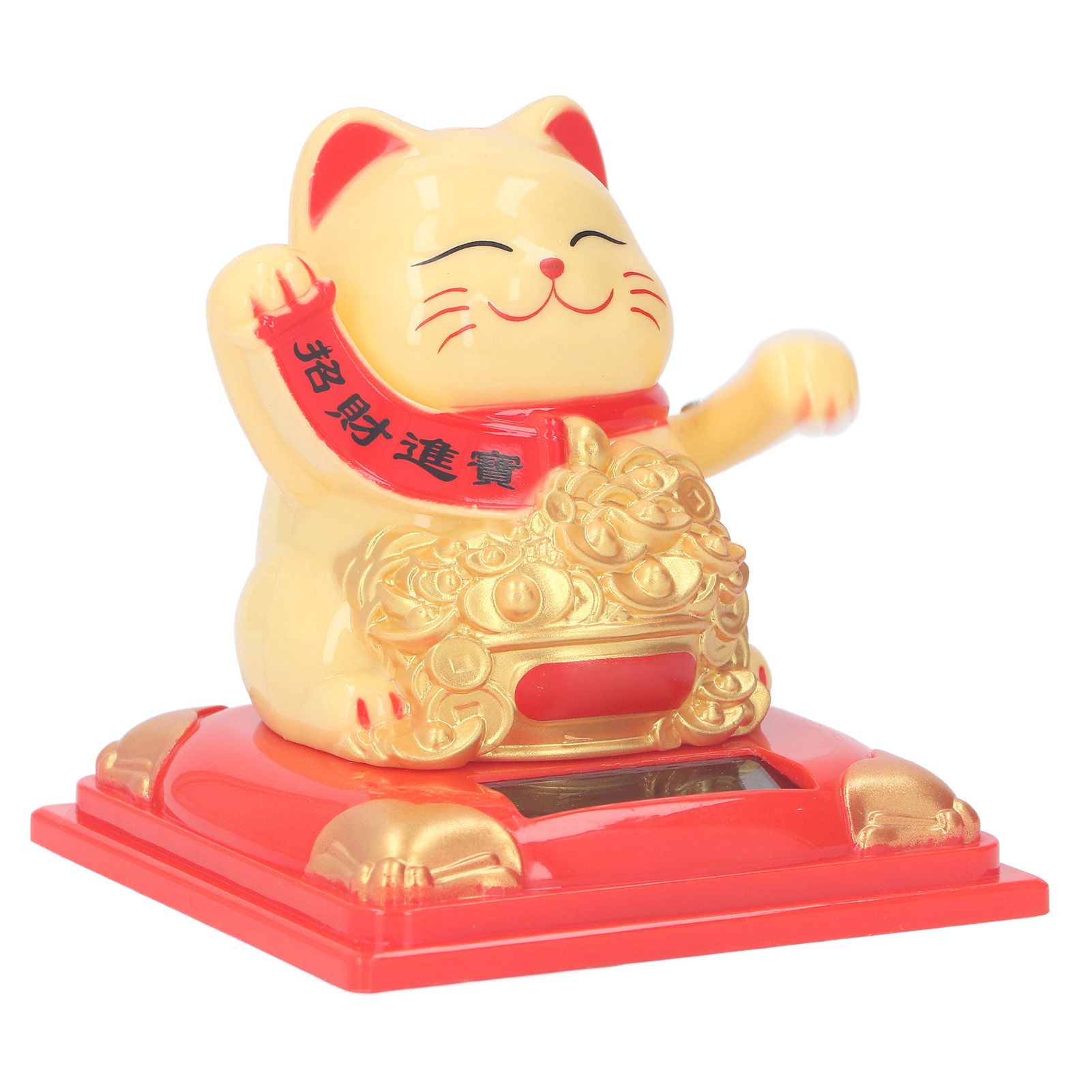 Lucky Cat Decoration Solar Power Arm Waving Fortune Cat Decorative Wealth view 6