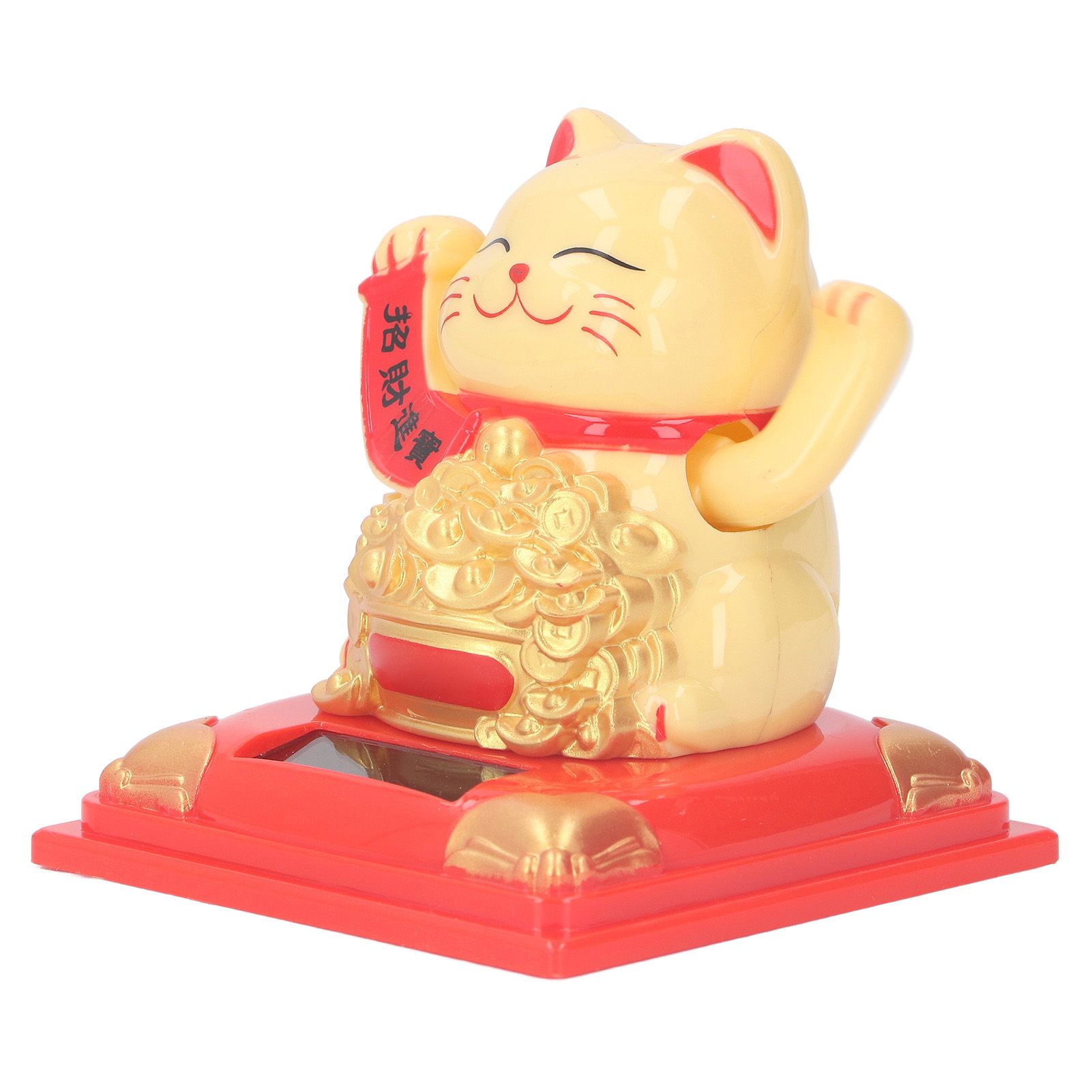 Lucky Cat Decoration Solar Power Arm Waving Fortune Cat Decorative Wealth view 7