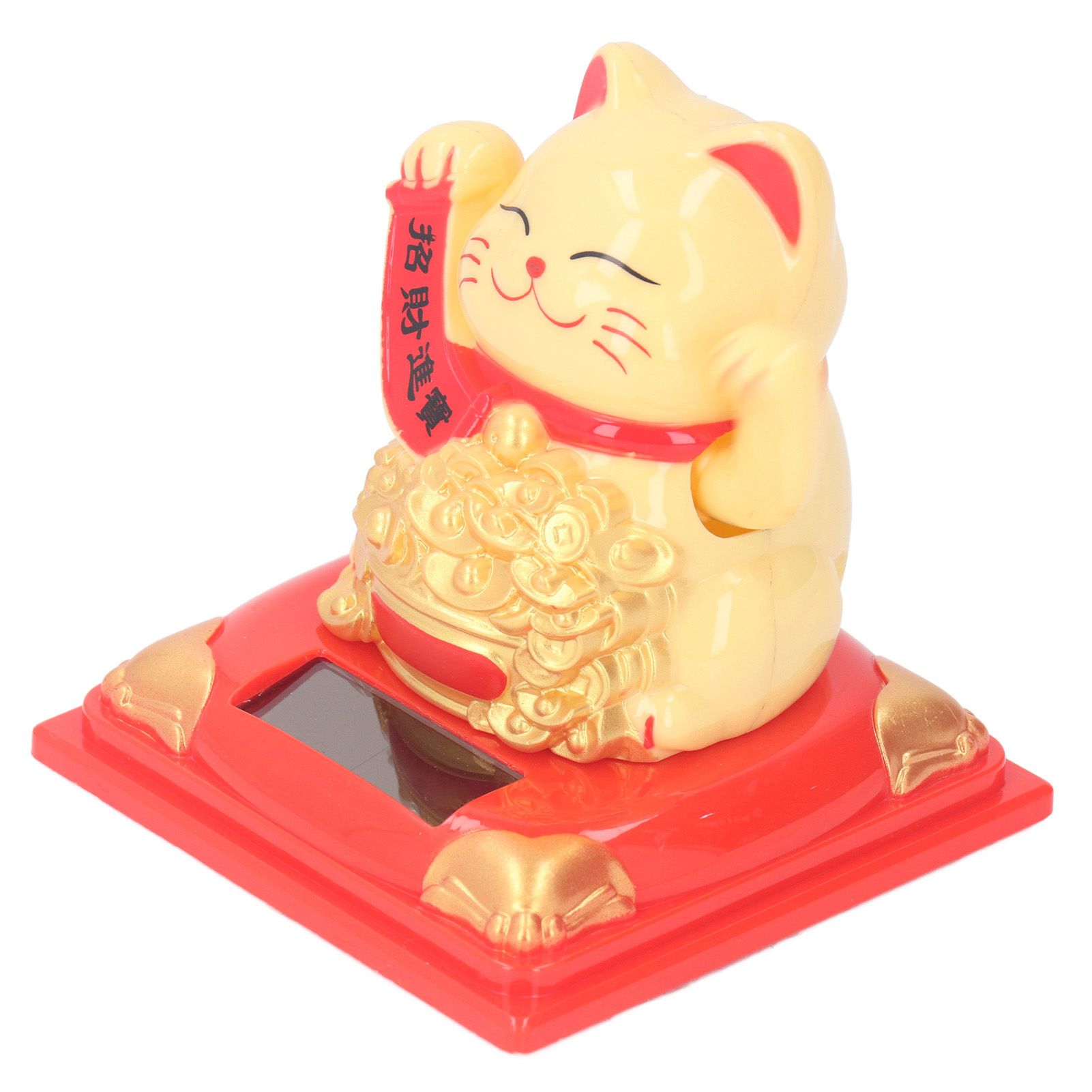 Lucky Cat Decoration Solar Power Arm Waving Fortune Cat Decorative Wealth view 9