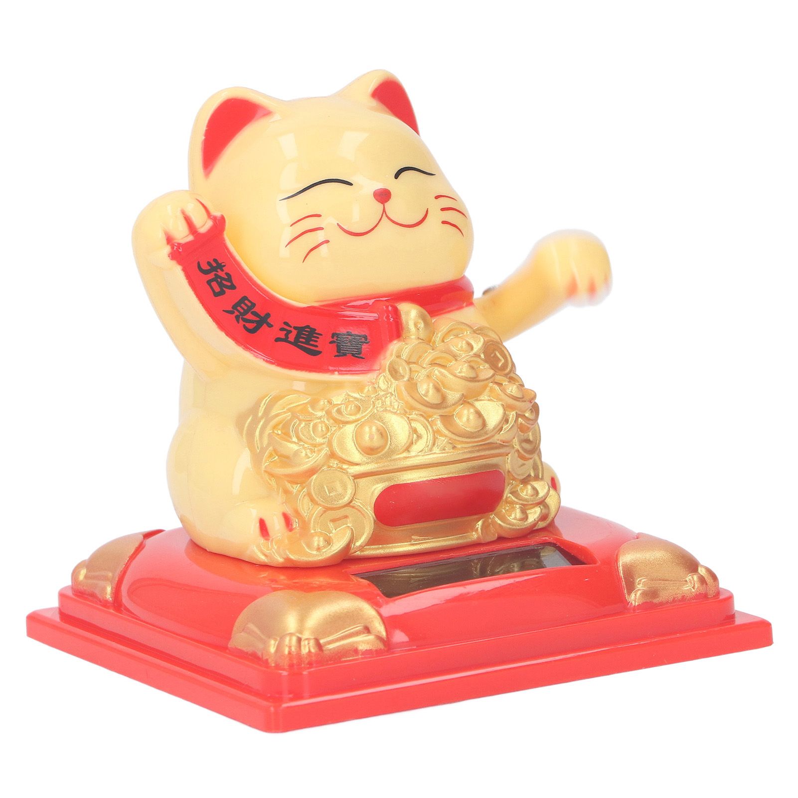 Lucky Cat Decoration Solar Power Arm Waving Fortune Cat Decorative Wealth view 10