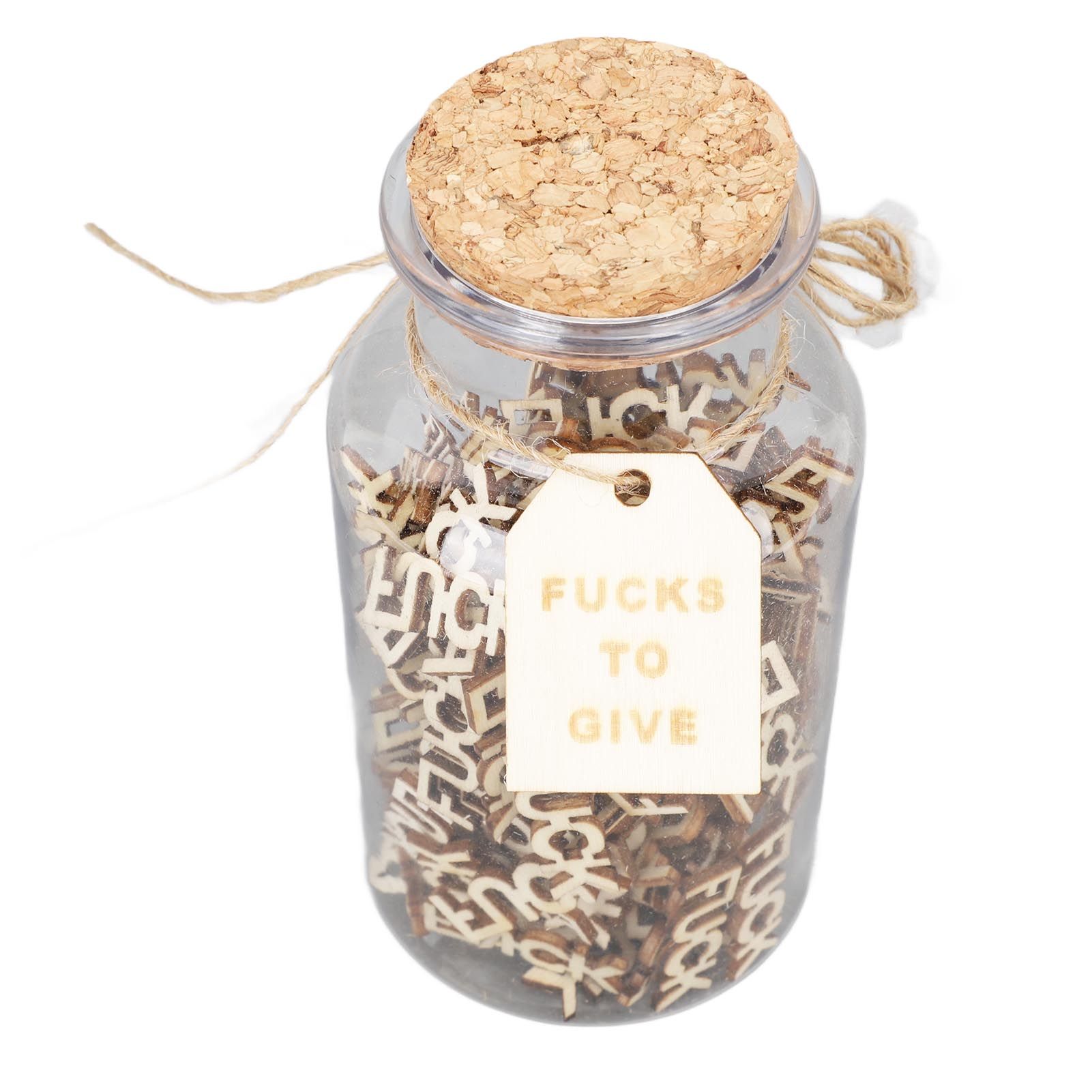 100PCS Jar of Fucks Mini Fucks to Give Wooden Letters Funny Gifts for DIY view 3