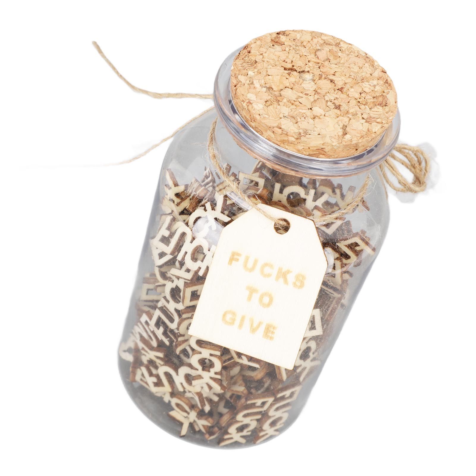 100PCS Jar of Fucks Mini Fucks to Give Wooden Letters Funny Gifts for DIY view 5