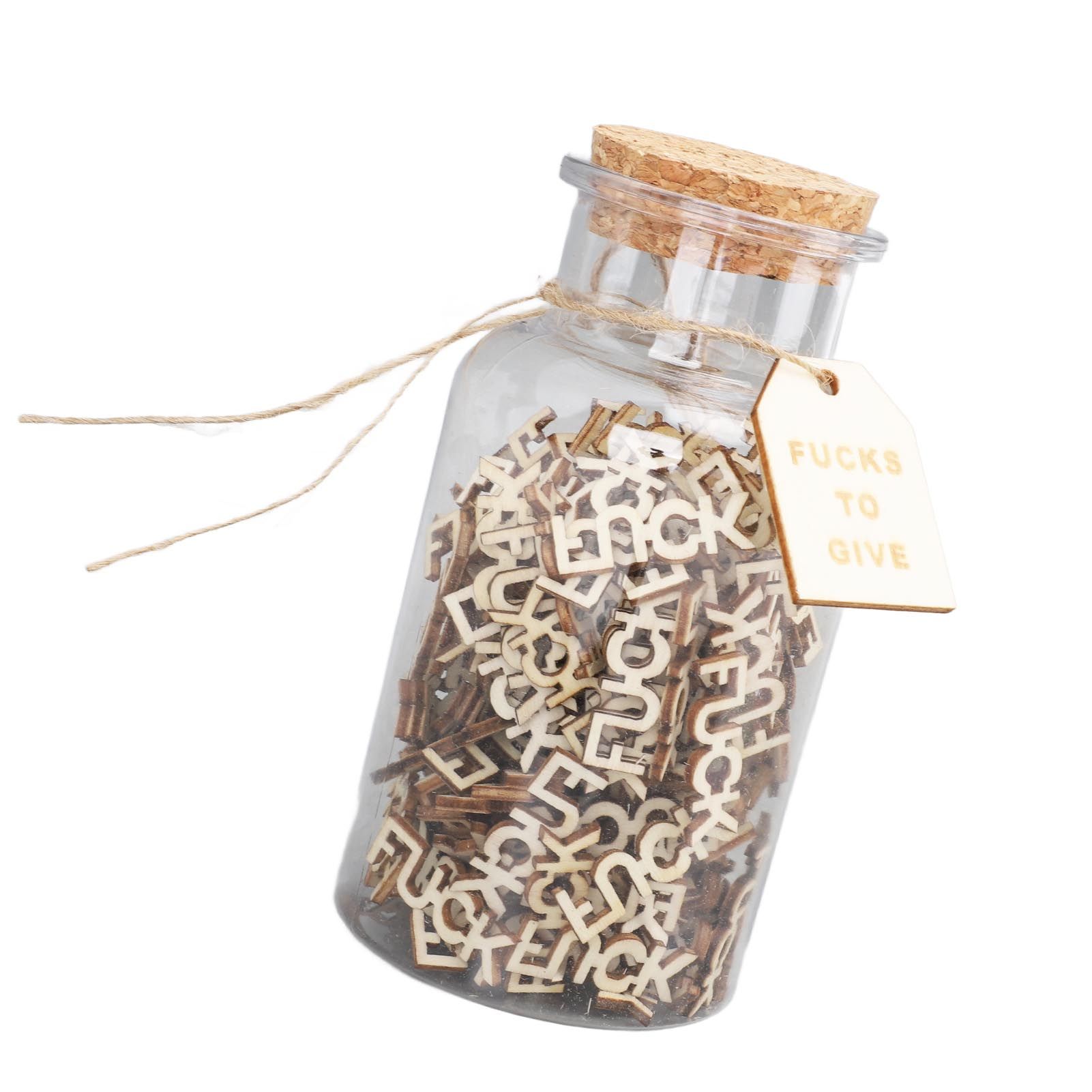 100PCS Jar of Fucks Mini Fucks to Give Wooden Letters Funny Gifts for DIY view 7