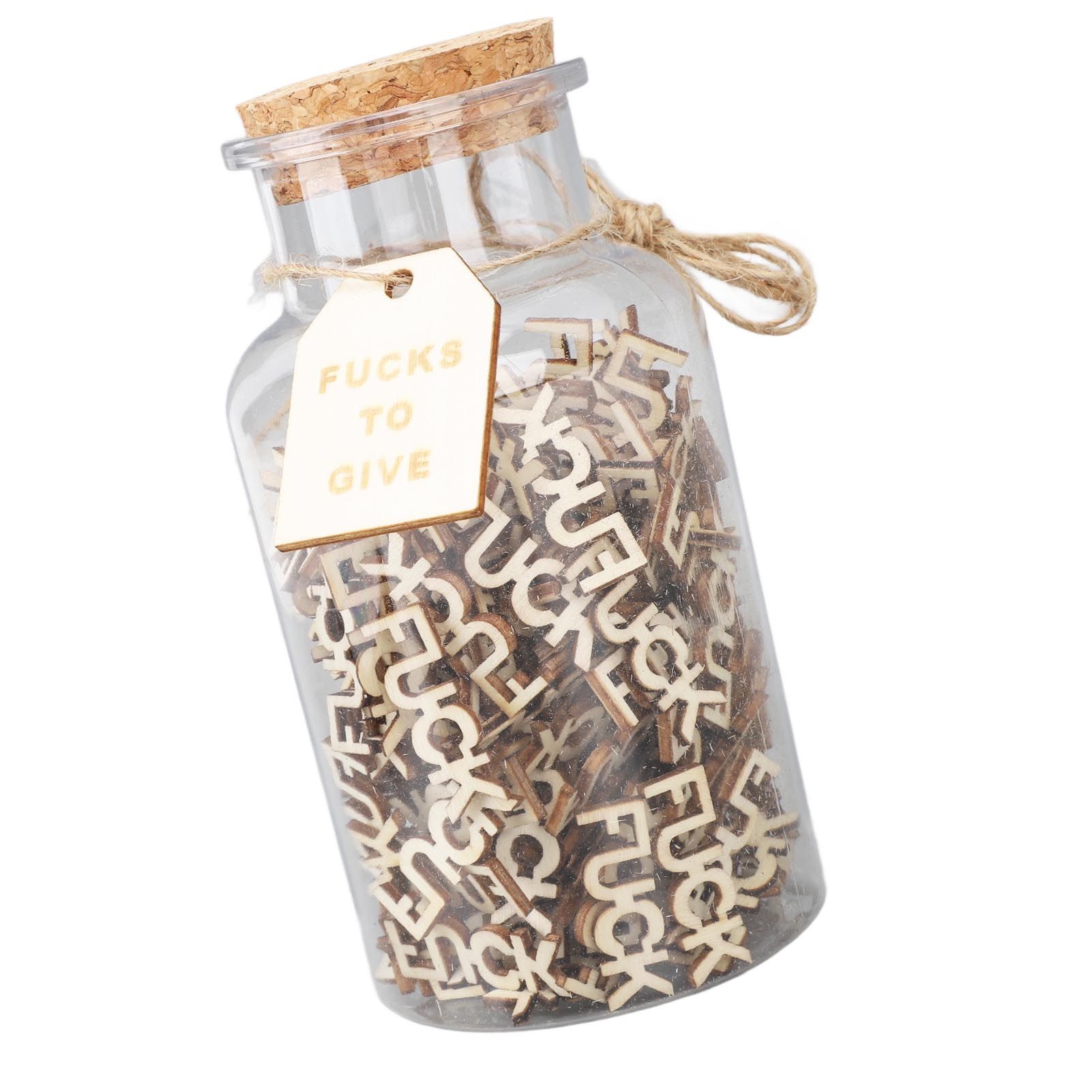 100PCS Jar of Fucks Mini Fucks to Give Wooden Letters Funny Gifts for DIY view 9