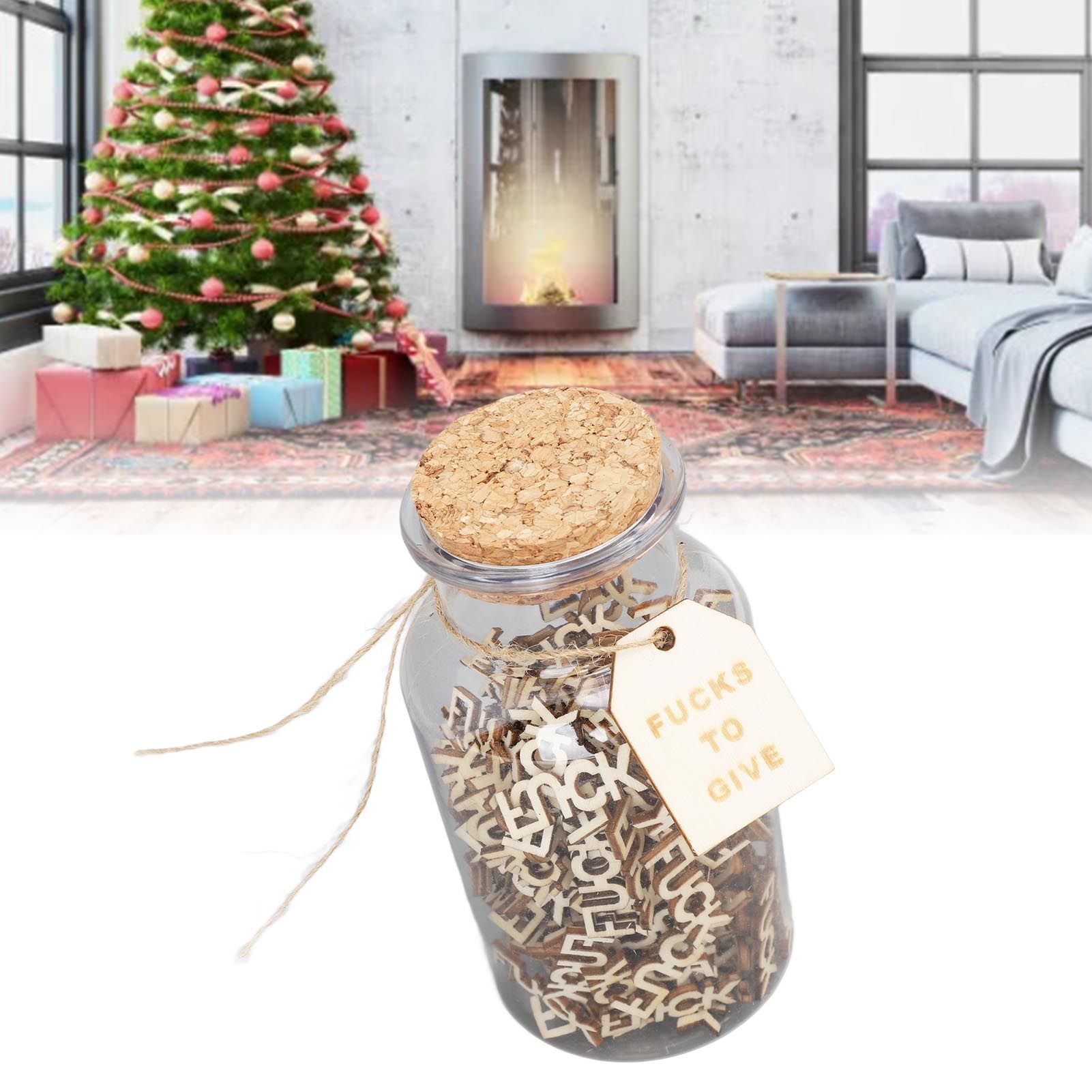 100PCS Jar of Fucks Mini Fucks to Give Wooden Letters Funny Gifts for DIY view 12
