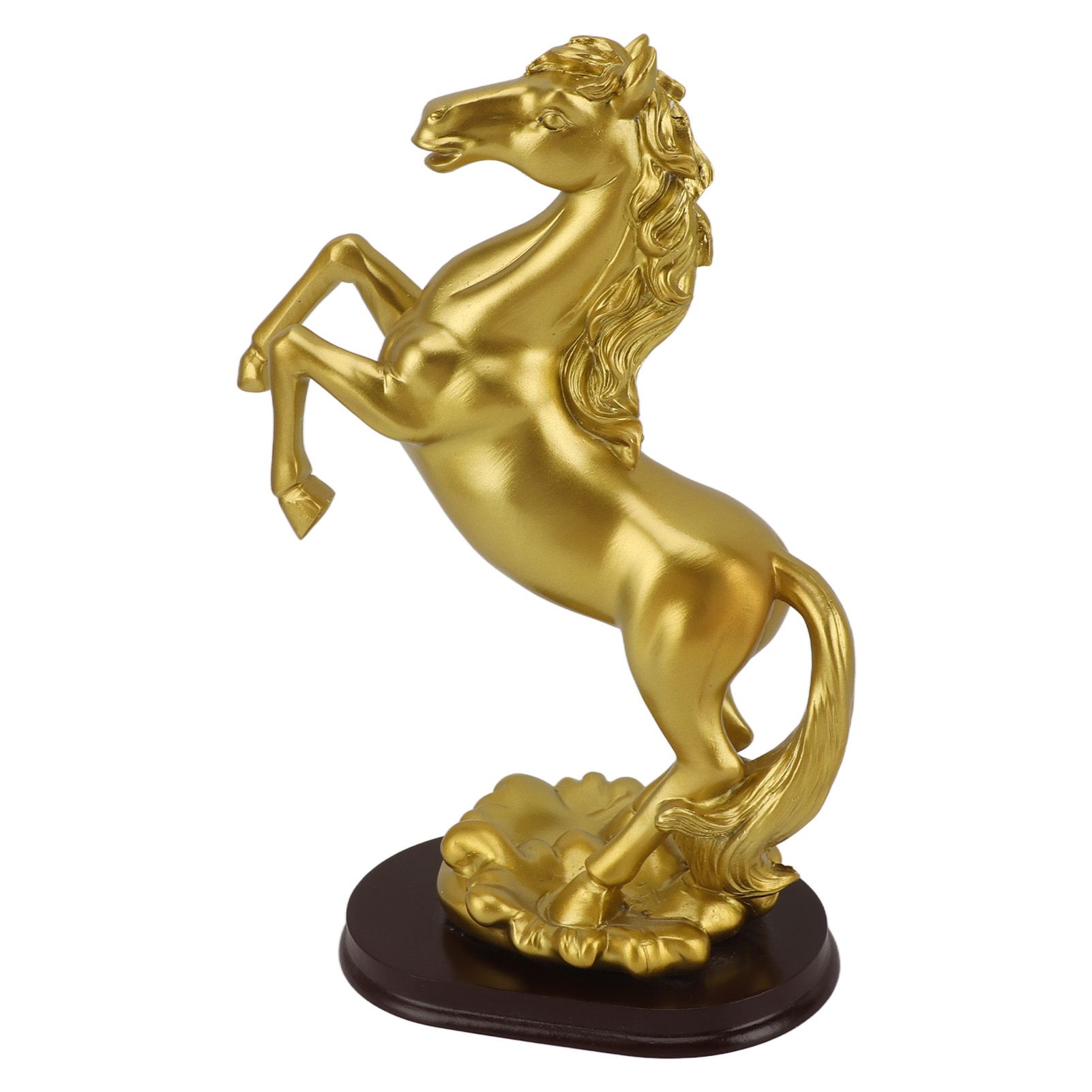 Horse Statue Gold Synthesized Resin Unique Horse Art Figurine for Wine Cabinet view 2