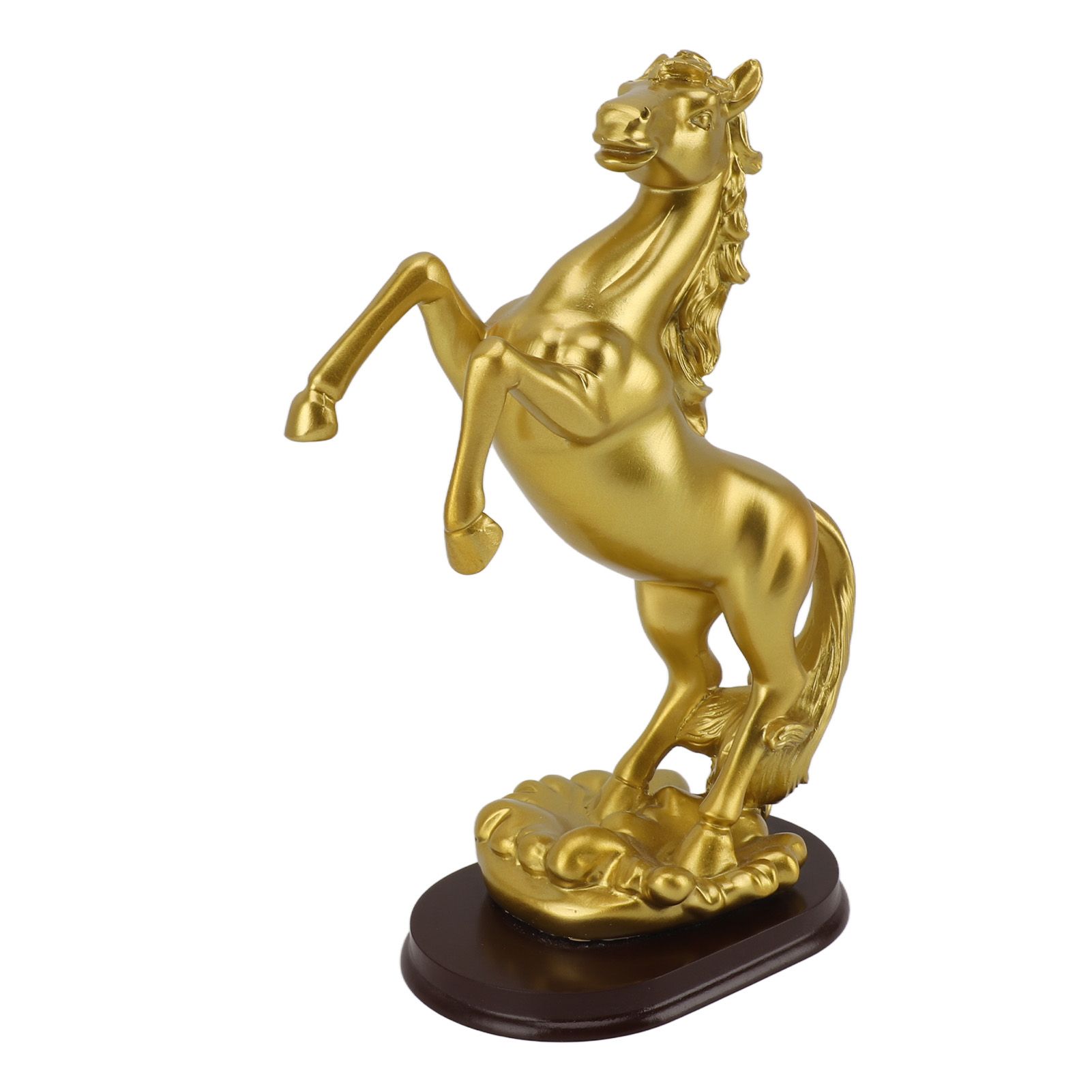 Horse Statue Gold Synthesized Resin Unique Horse Art Figurine for Wine Cabinet view 3