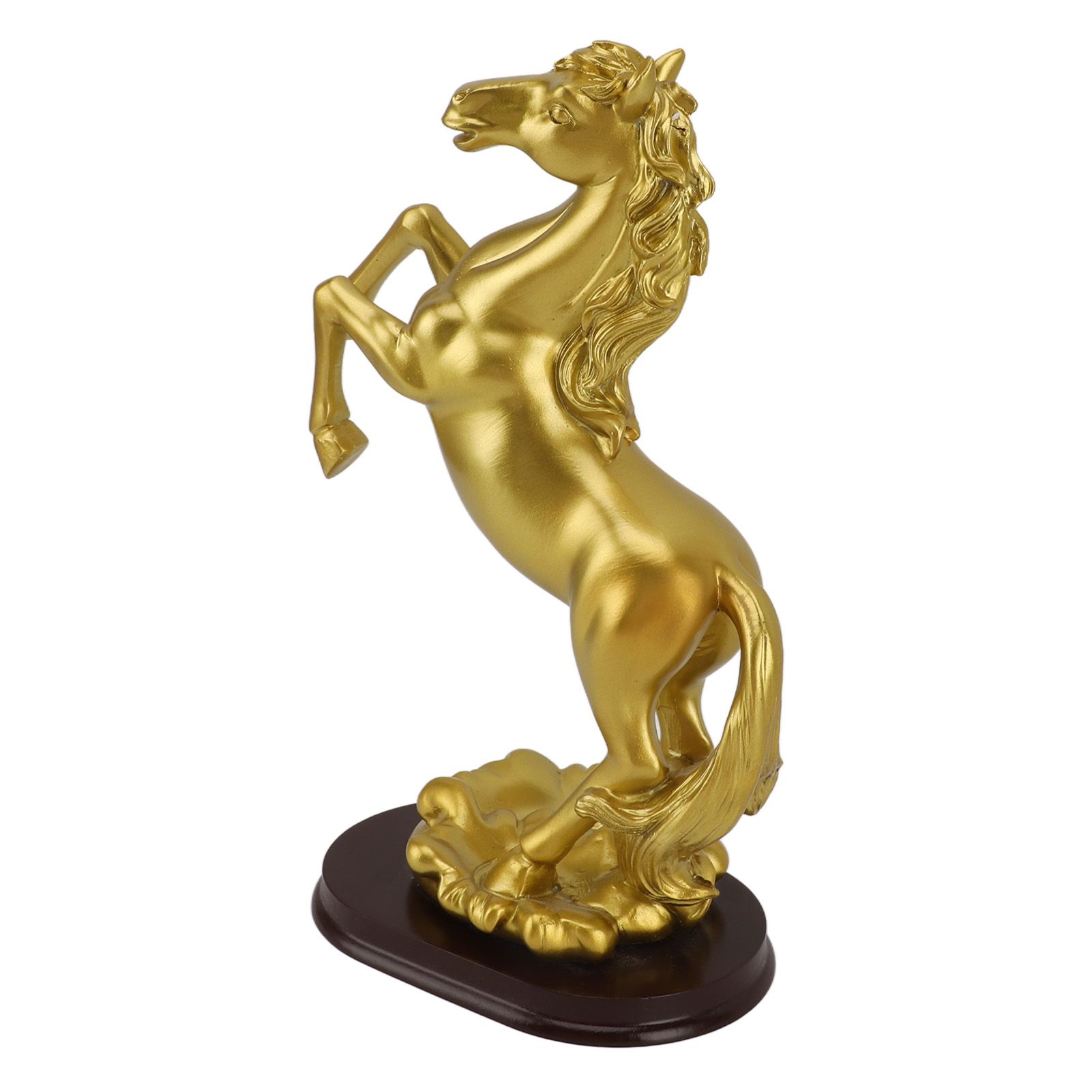 Horse Statue Gold Synthesized Resin Unique Horse Art Figurine for Wine Cabinet view 6