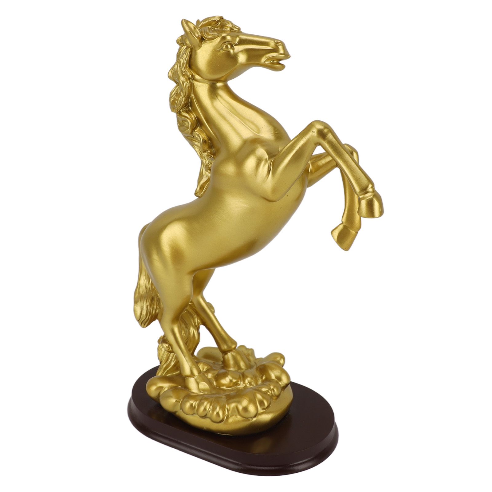 Horse Statue Gold Synthesized Resin Unique Horse Art Figurine for Wine Cabinet view 8