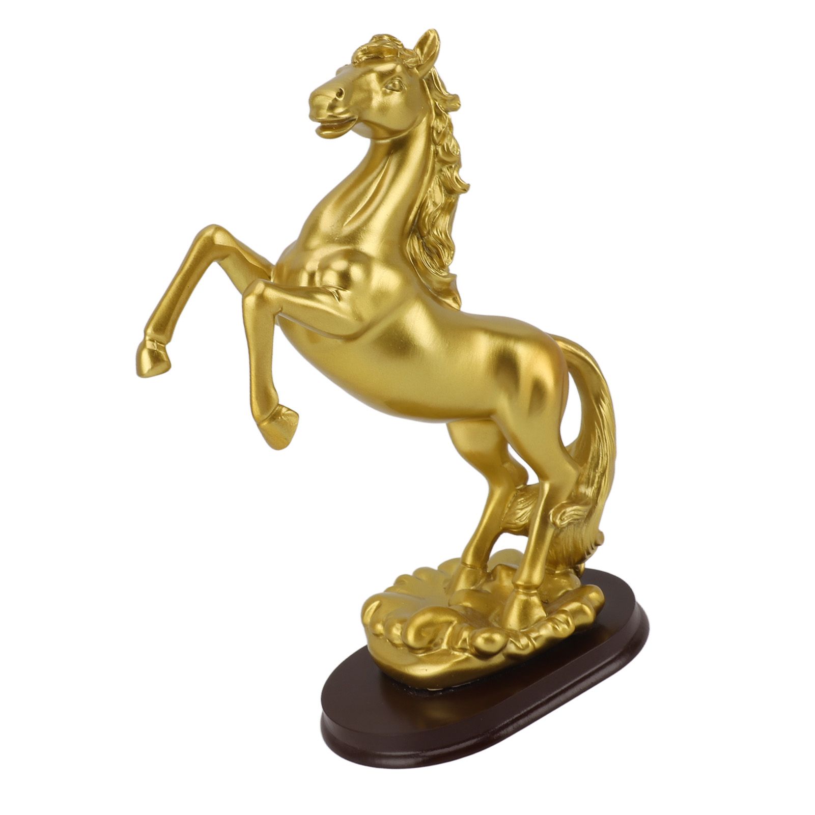Horse Statue Gold Synthesized Resin Unique Horse Art Figurine for Wine Cabinet view 9