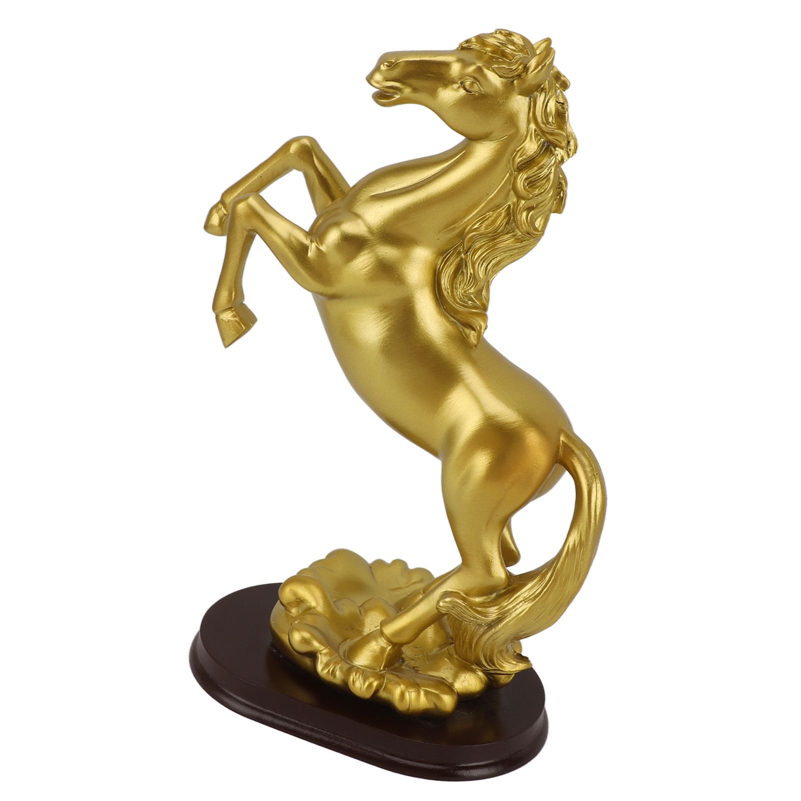 Horse Statue Gold Synthesized Resin Unique Horse Art Figurine for Wine Cabinet view 10