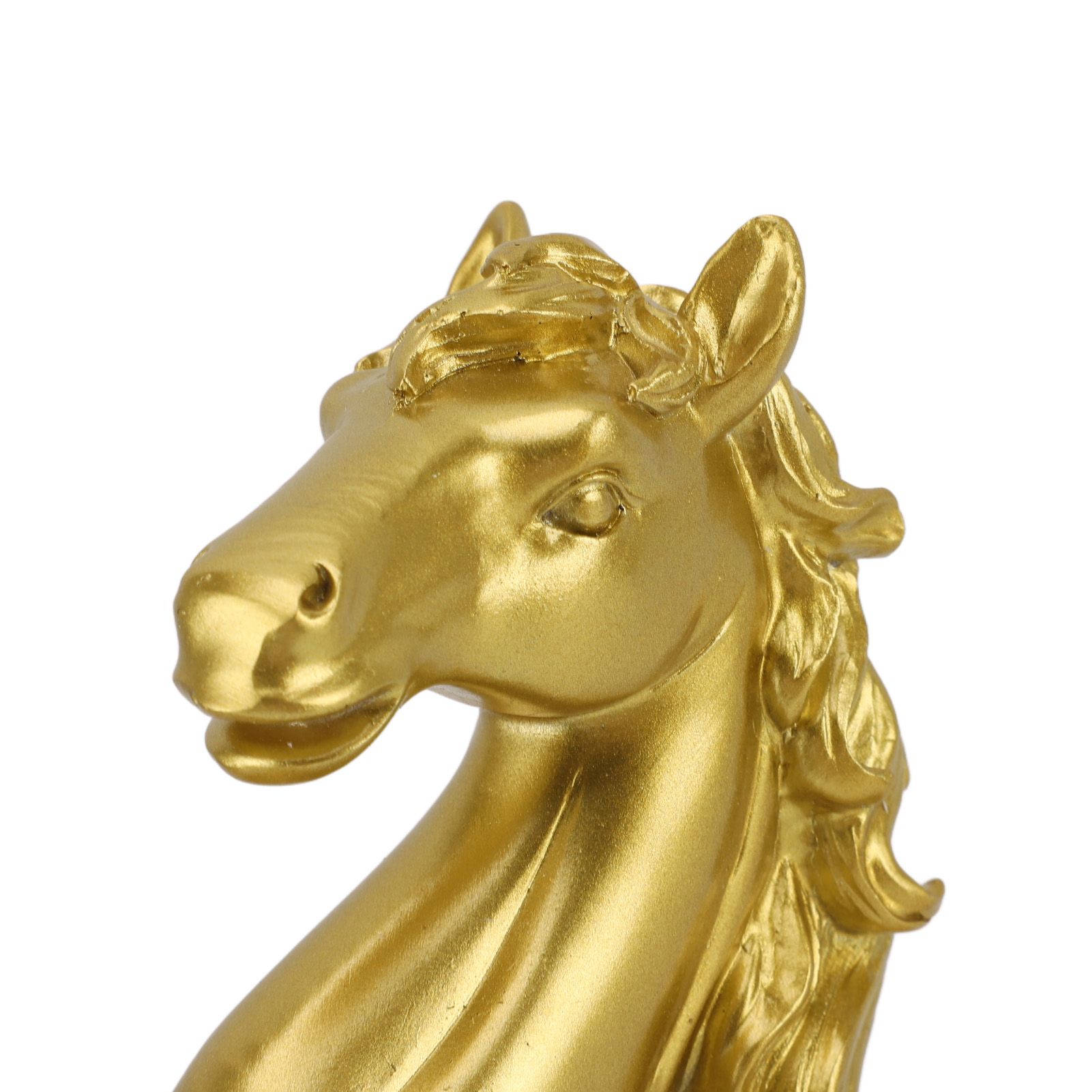 Horse Statue Gold Synthesized Resin Unique Horse Art Figurine for Wine Cabinet view 13