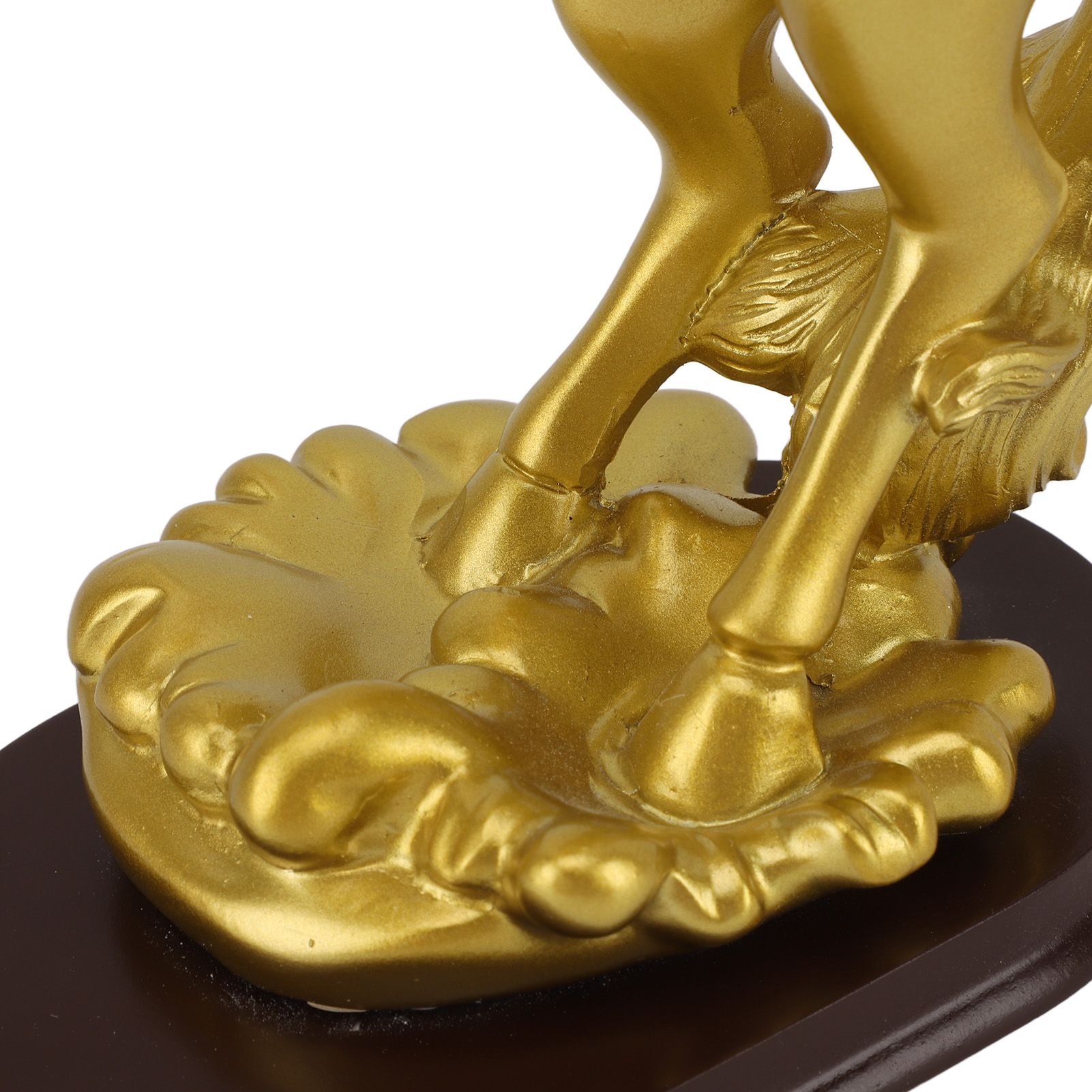 Horse Statue Gold Synthesized Resin Unique Horse Art Figurine for Wine Cabinet view 14