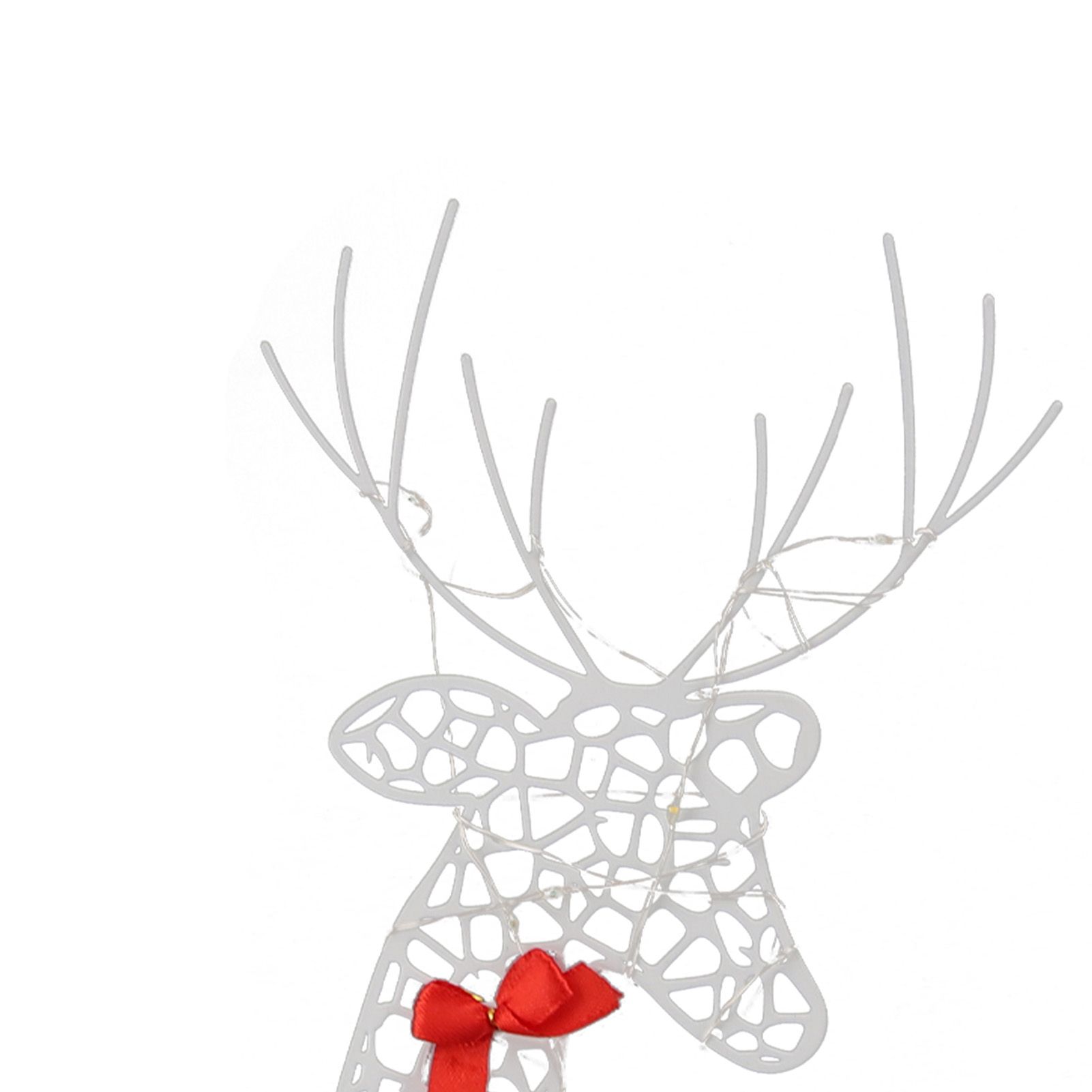 3pcs Lighted Christmas Decoration Deer Home Warm White Light Iron LED Reindeer view 13