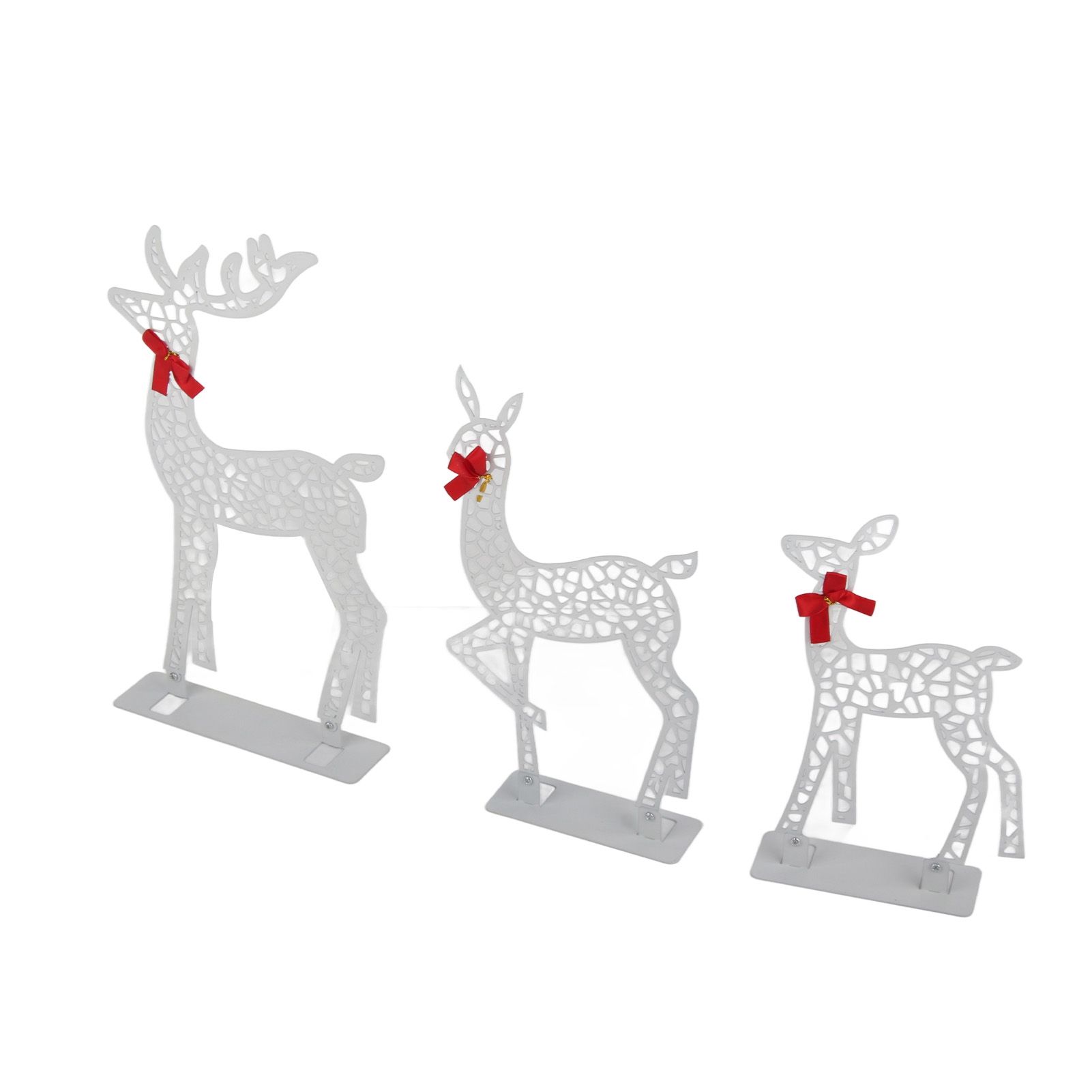 3pcs Lighted Christmas Decoration Deer Home Warm White Light Iron LED Reindeer view 6