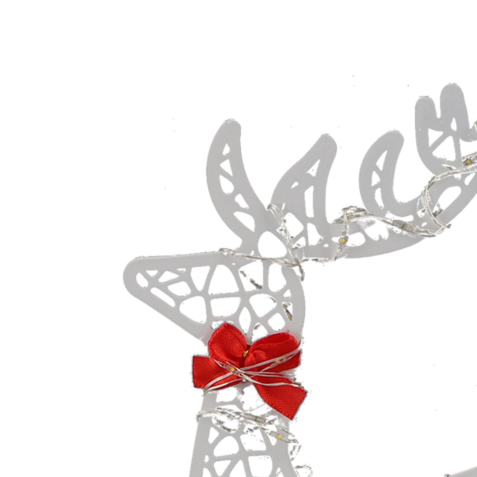 3pcs Lighted Christmas Decoration Deer Home Warm White Light Iron LED Reindeer view 15