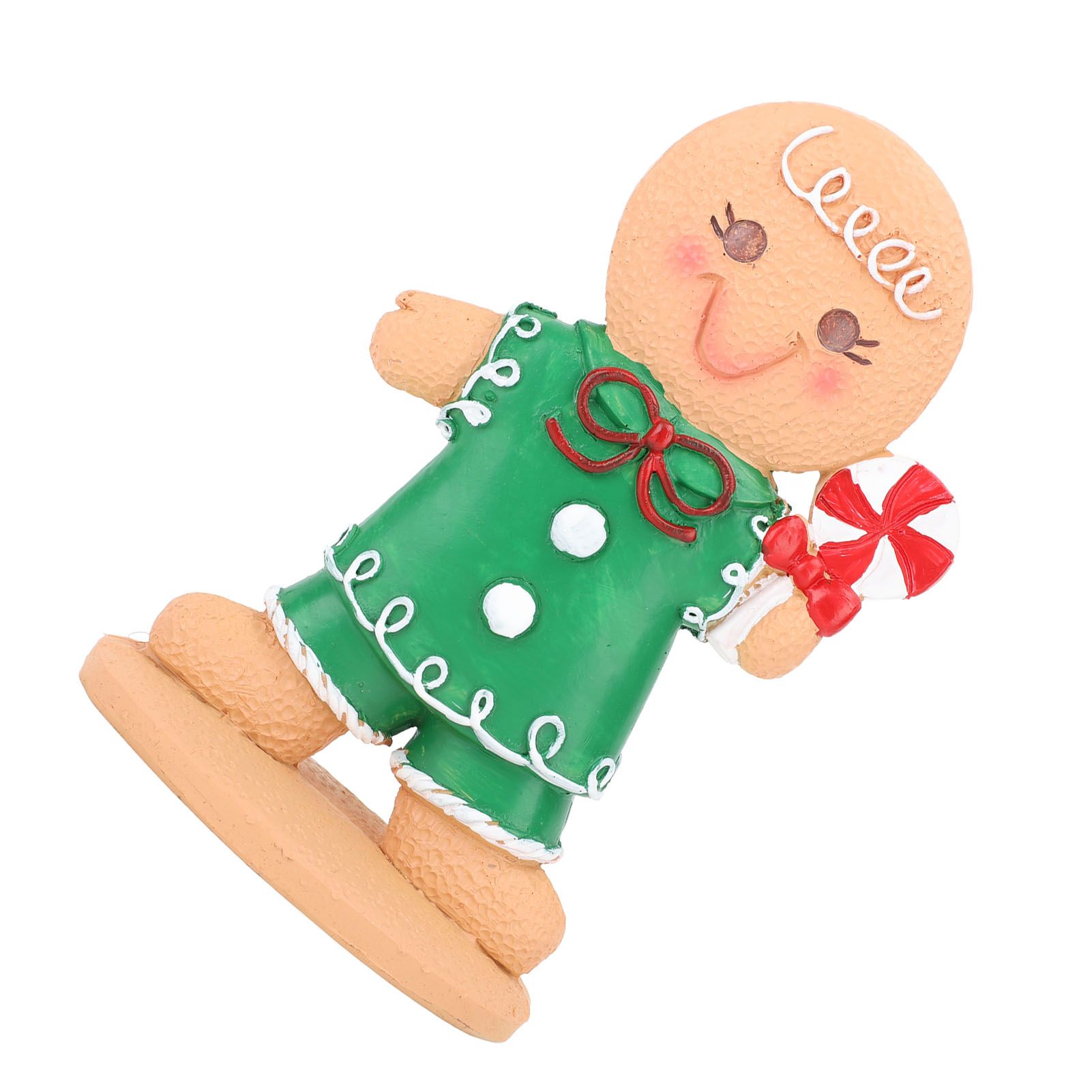 Gingerbread Kids Tabletop Figures Creativity Cute Christmas Gingerbread Table view 2