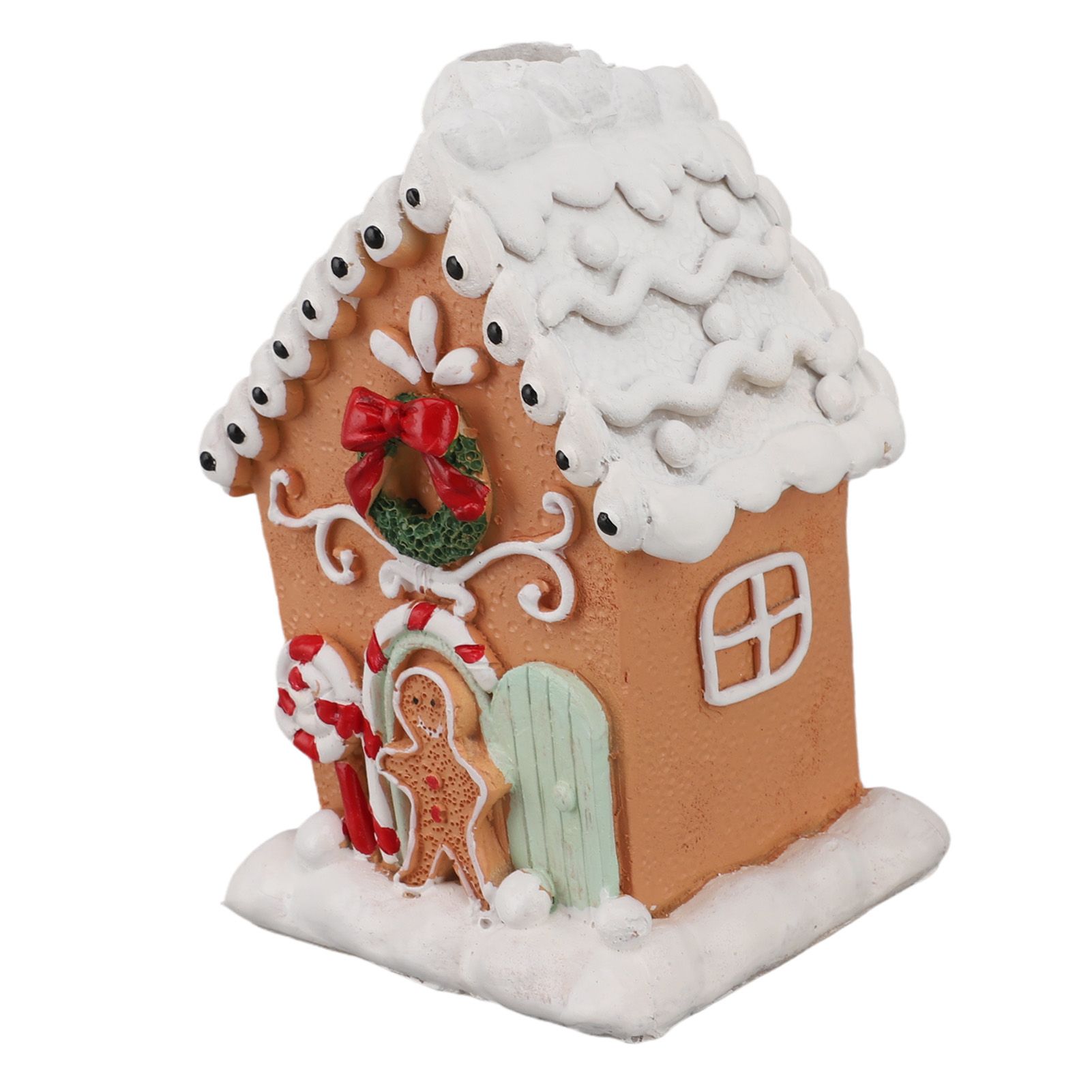 Christmas Gingerbread House Classic Exquisite Resin Christmas House Tabletop view 9