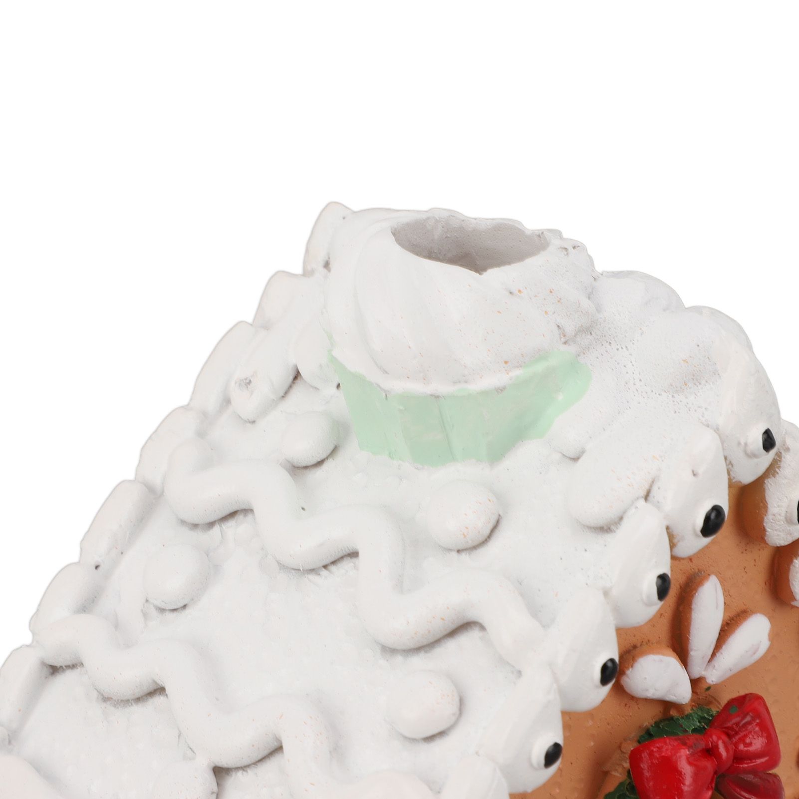 Christmas Gingerbread House Classic Exquisite Resin Christmas House Tabletop view 14