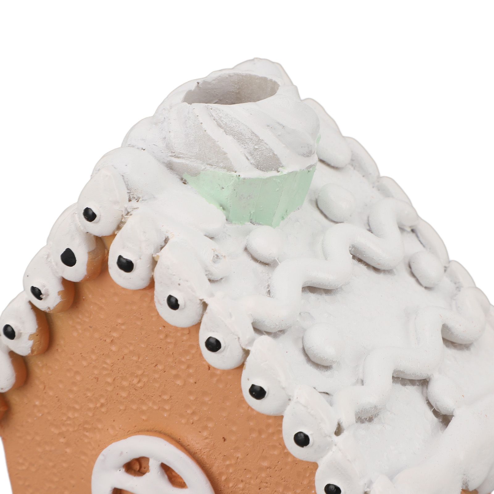 Christmas Gingerbread House Classic Exquisite Resin Christmas House Tabletop view 15