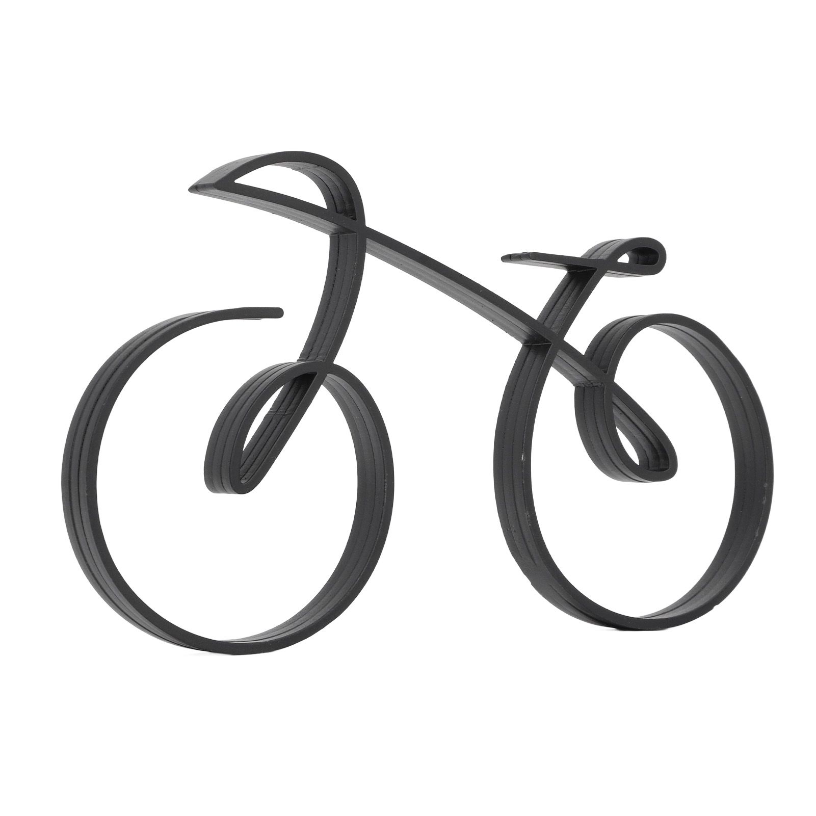 Minimalistic Bike Sculpture Metal Modern Wire Framed Style Bike Ornament Home — image 1