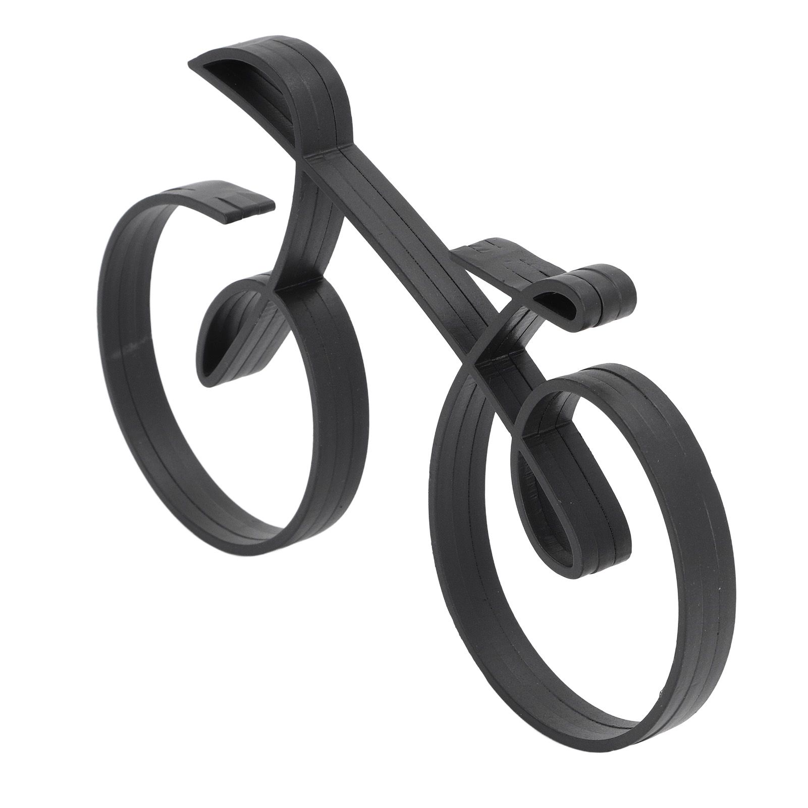 Minimalistic Bike Sculpture Metal Modern Wire Framed Style Bike Ornament Home view 2