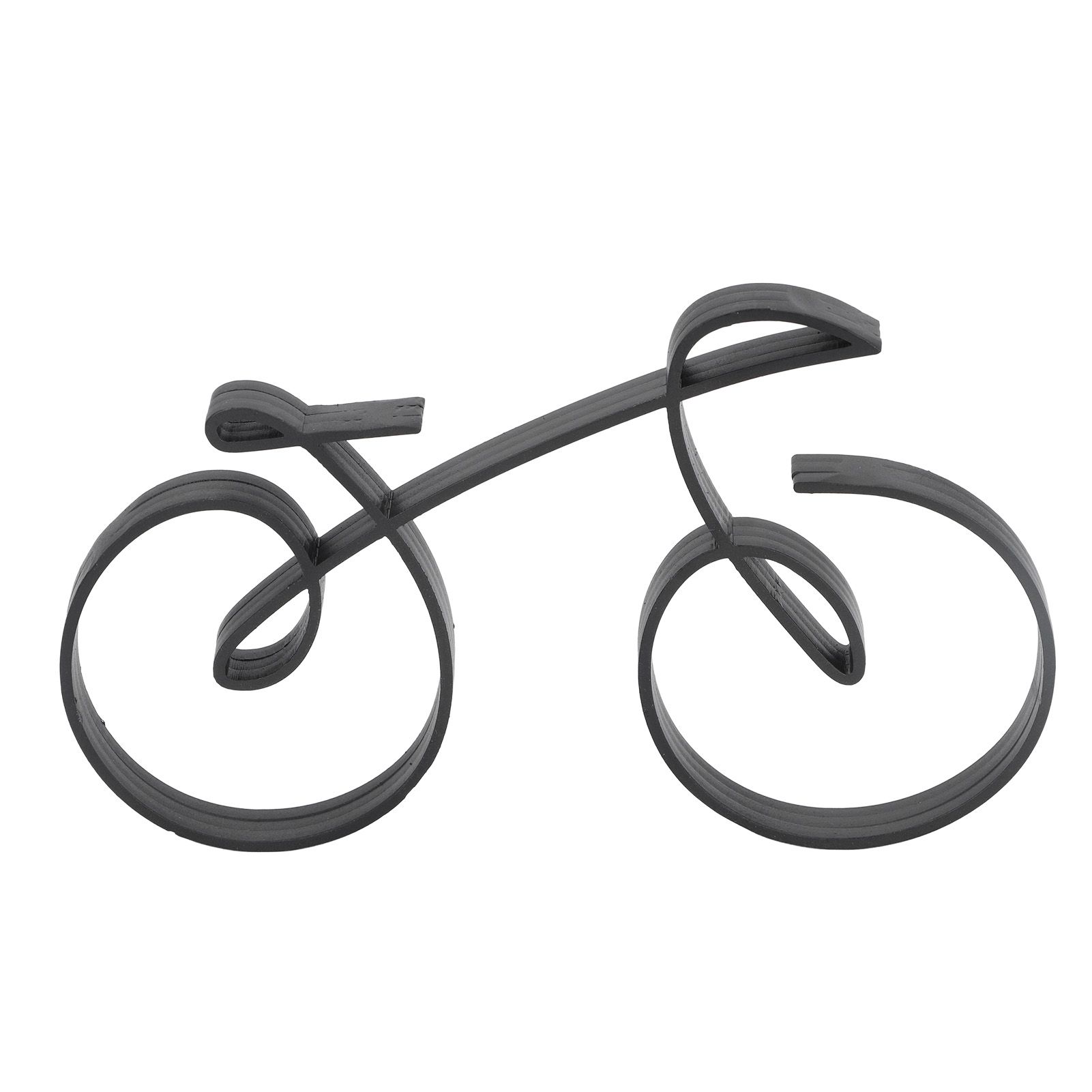 Minimalistic Bike Sculpture Metal Modern Wire Framed Style Bike Ornament Home view 3