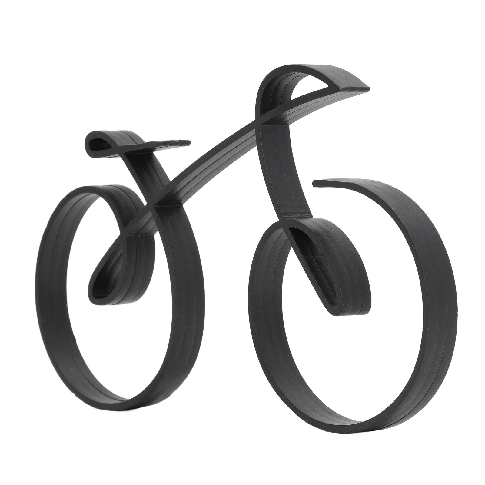 Minimalistic Bike Sculpture Metal Modern Wire Framed Style Bike Ornament Home view 5