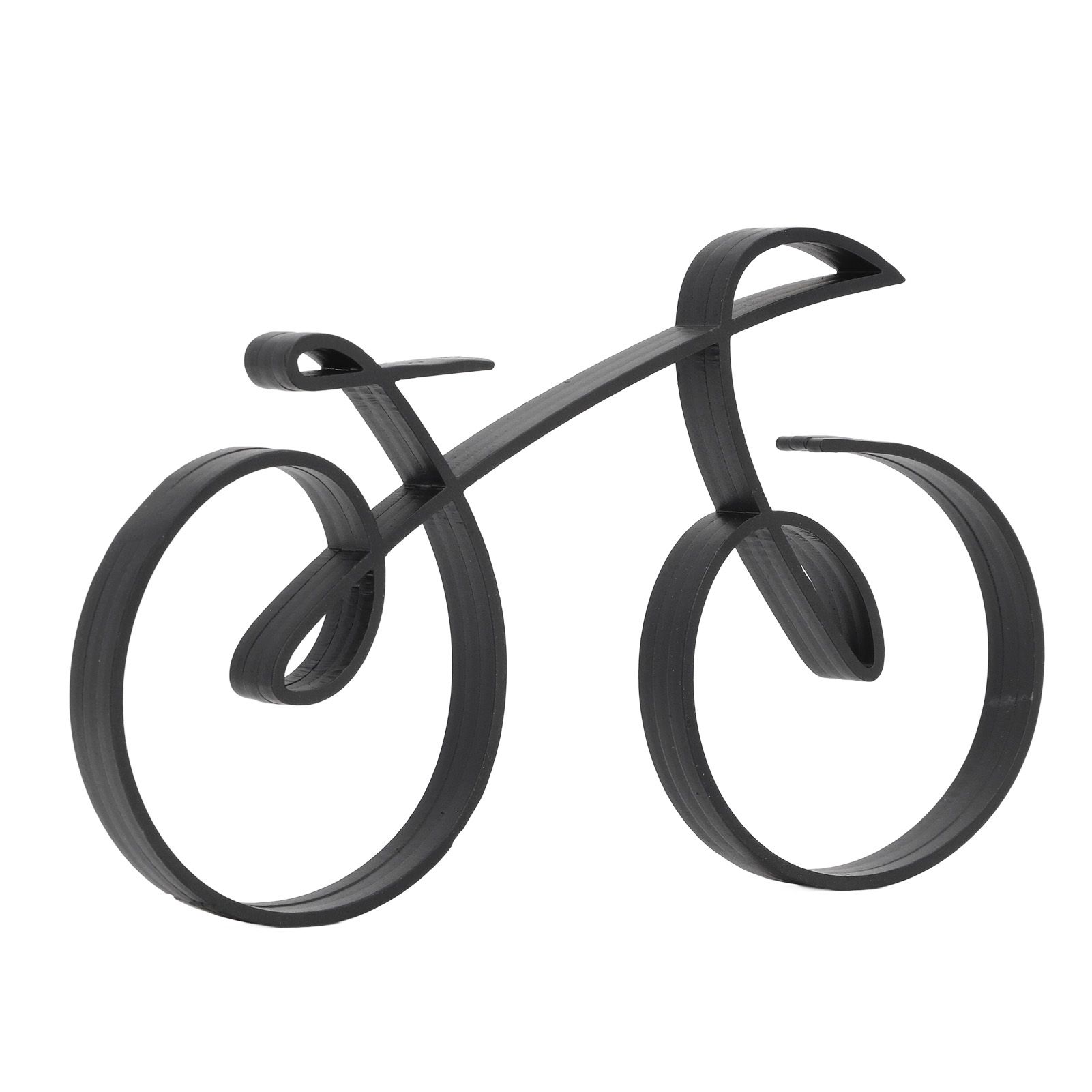 Minimalistic Bike Sculpture Metal Modern Wire Framed Style Bike Ornament Home view 6