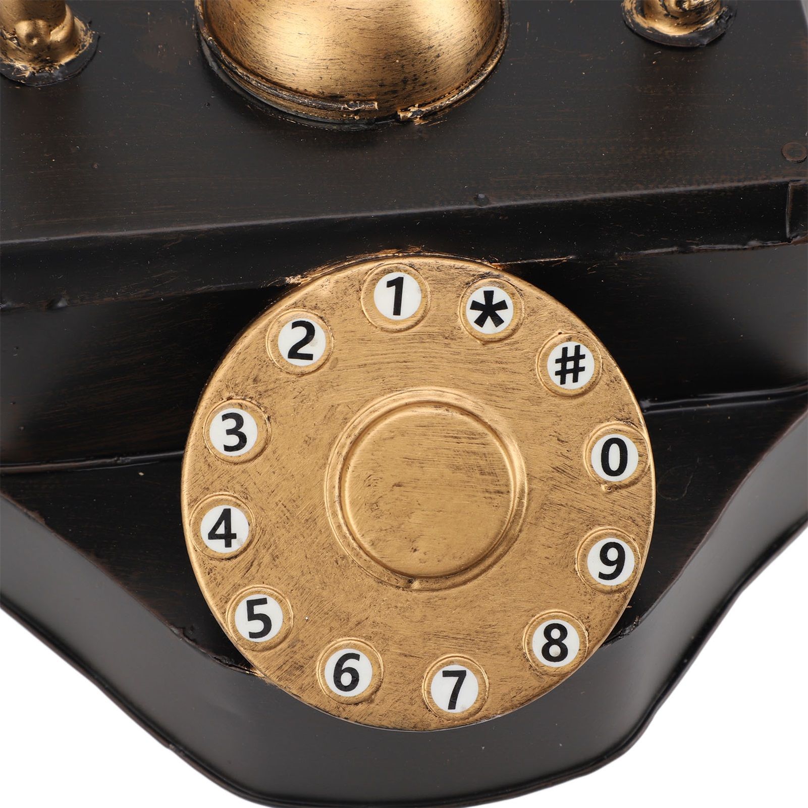 Retro Rotary Dial Phone Vintage Rotary Telephone Decor Statue Artist Figurine view 15