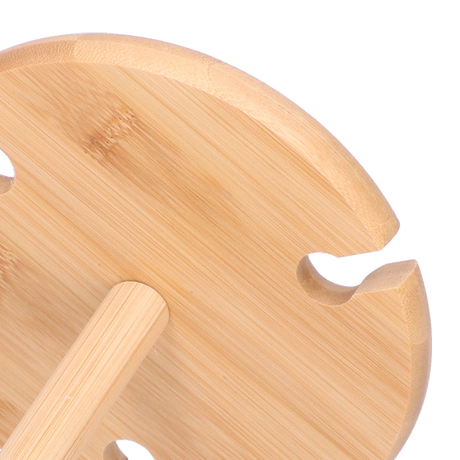 Wine Glass Cup Holder Bamboo Wood Goblet Wine Glass Hanging Drain Rack Living view 15