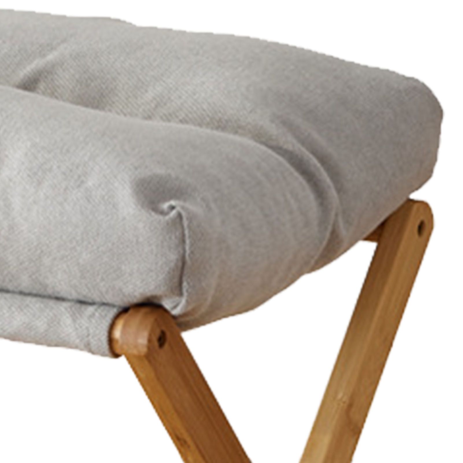 Foot Stool Foldable X Leg Modern Multifunctional Foot Rest with Soft Cushion view 7