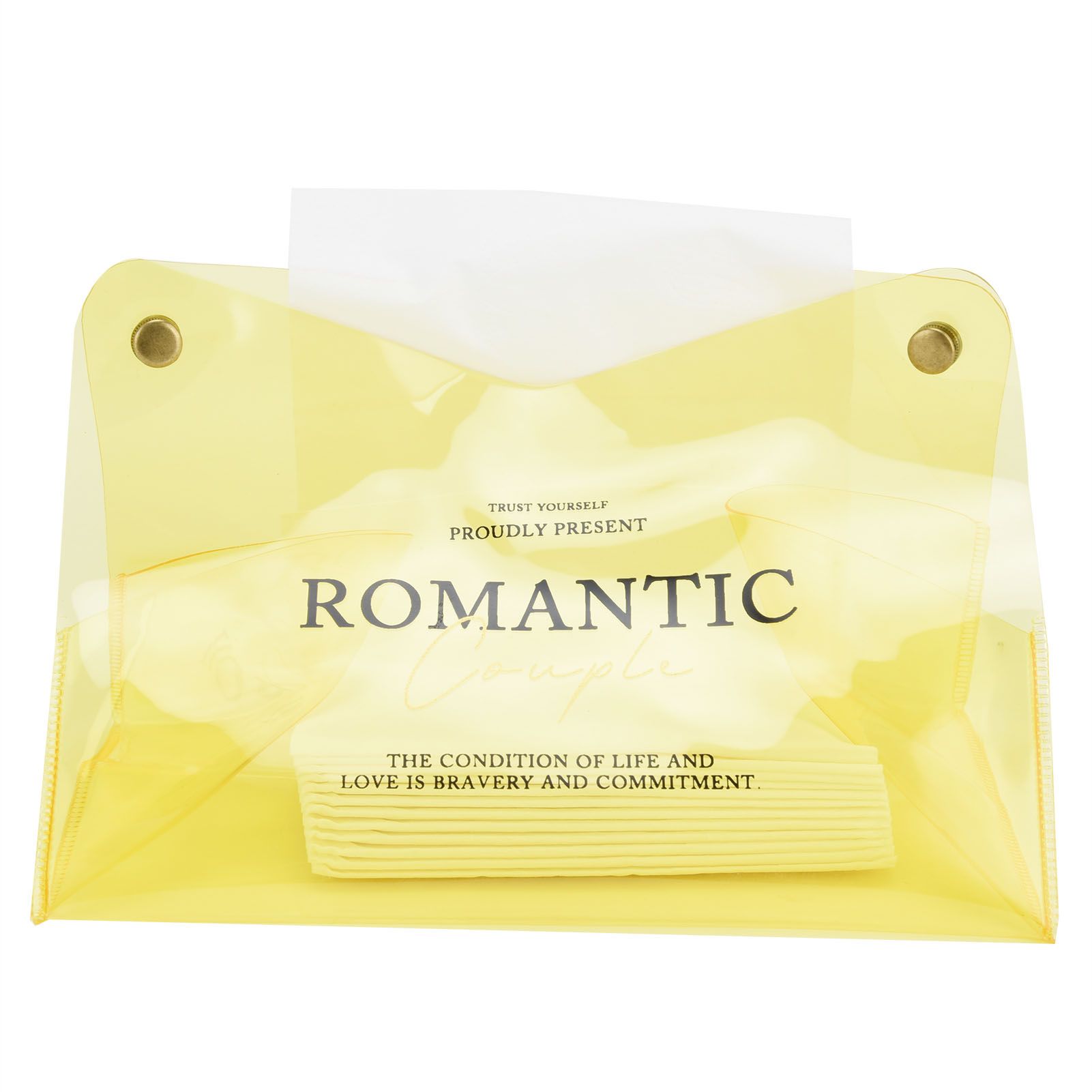 Tissue Container PVC Fashion Desktop Napkin Storage Case Box for Car Home