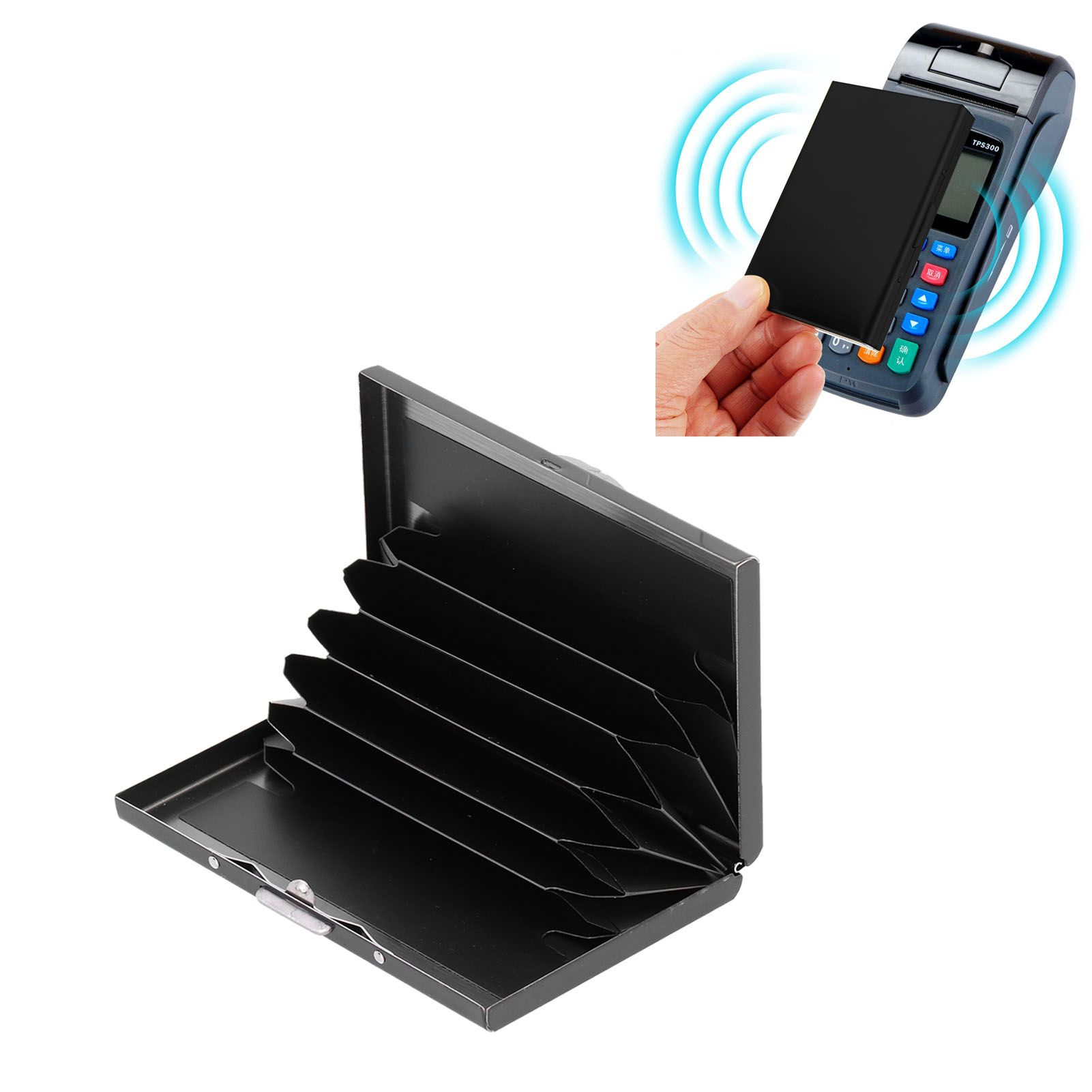 Credit Card Holder Protector Stainless Steel Credit Card Wallet Business Card view 12