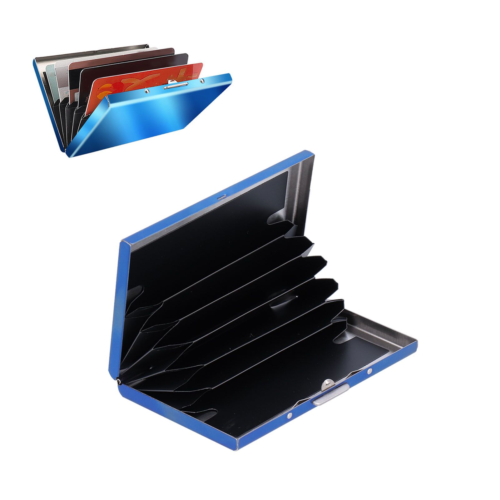 Credit Card Holder Protector Stainless Steel Credit Card Wallet Business Card view 11