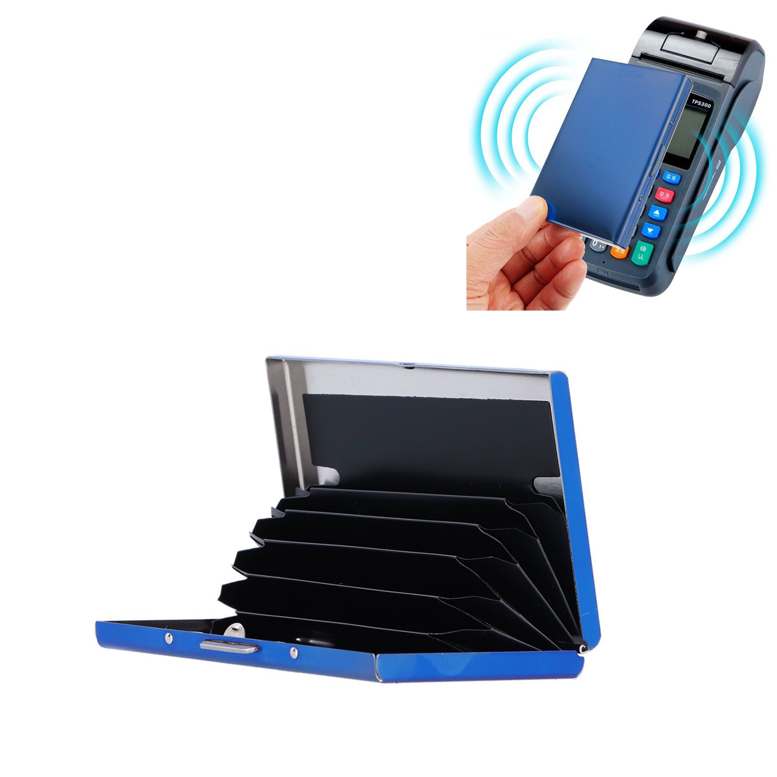 Credit Card Holder Protector Stainless Steel Credit Card Wallet Business Card view 12