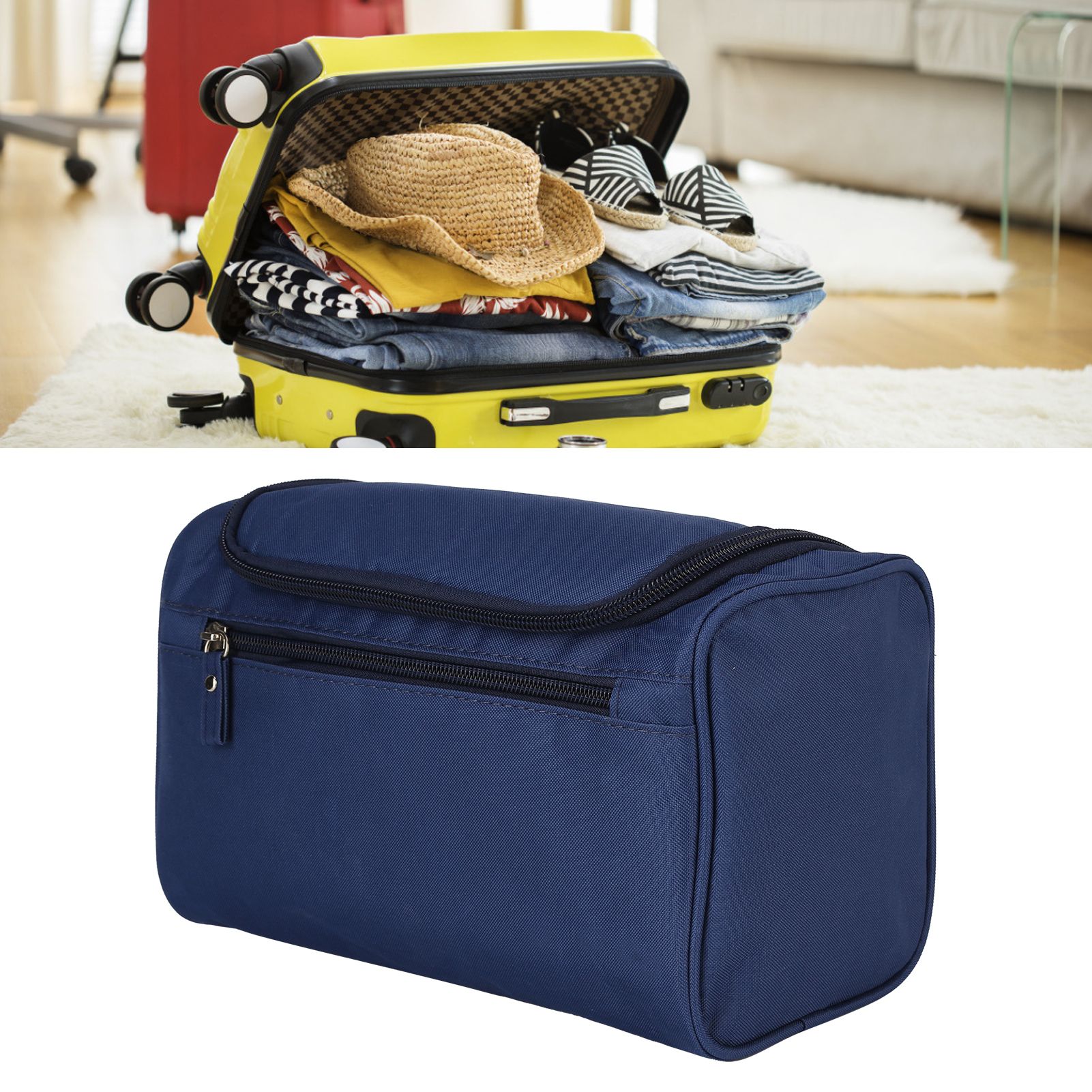Oxford Cloth Toiletry Bag Travel Cosmetic Makeup Bag Portable Waterproof view 12