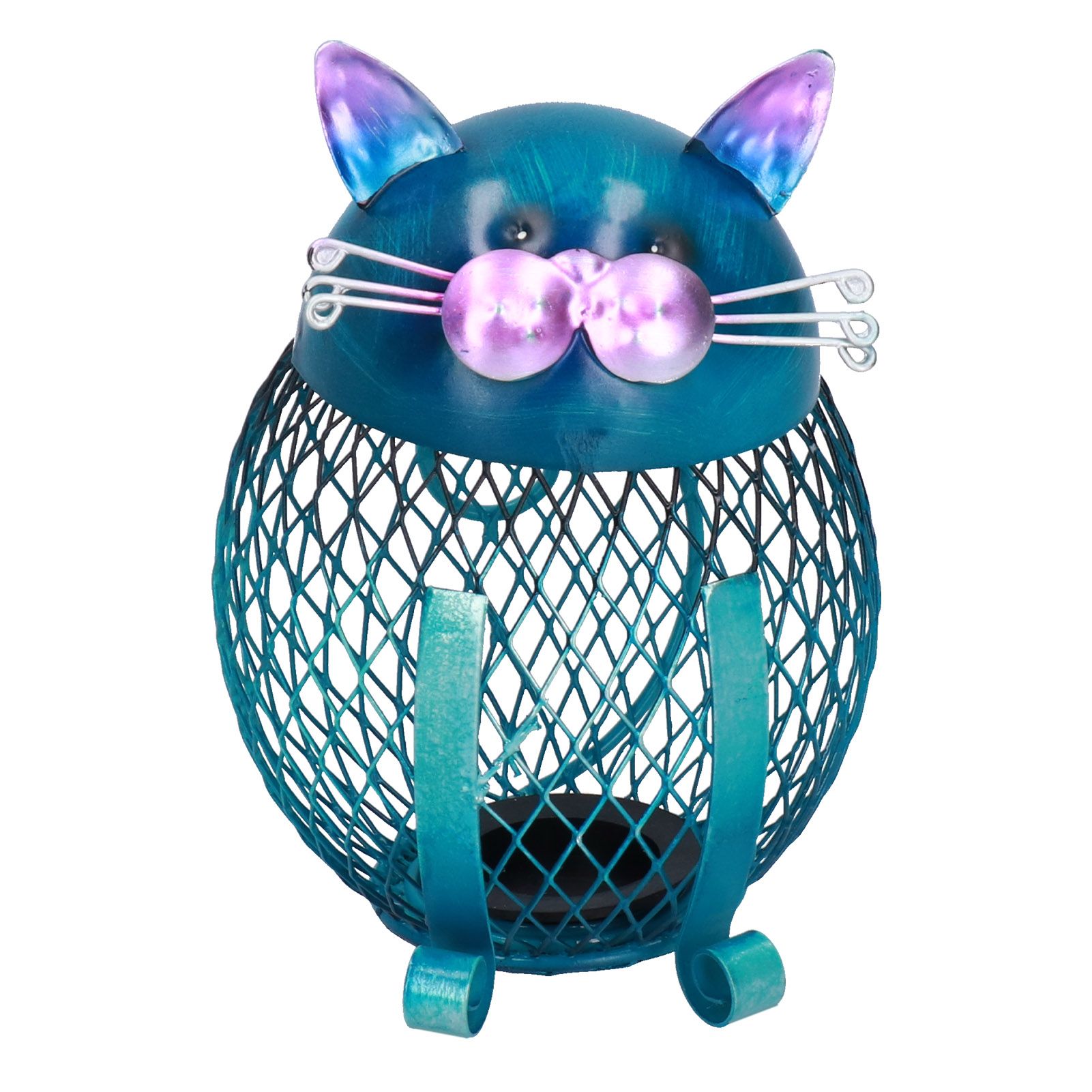 Coin Box Cat Animal Decoration Wrought Iron Handmade Money Saving Box Birthday view 6