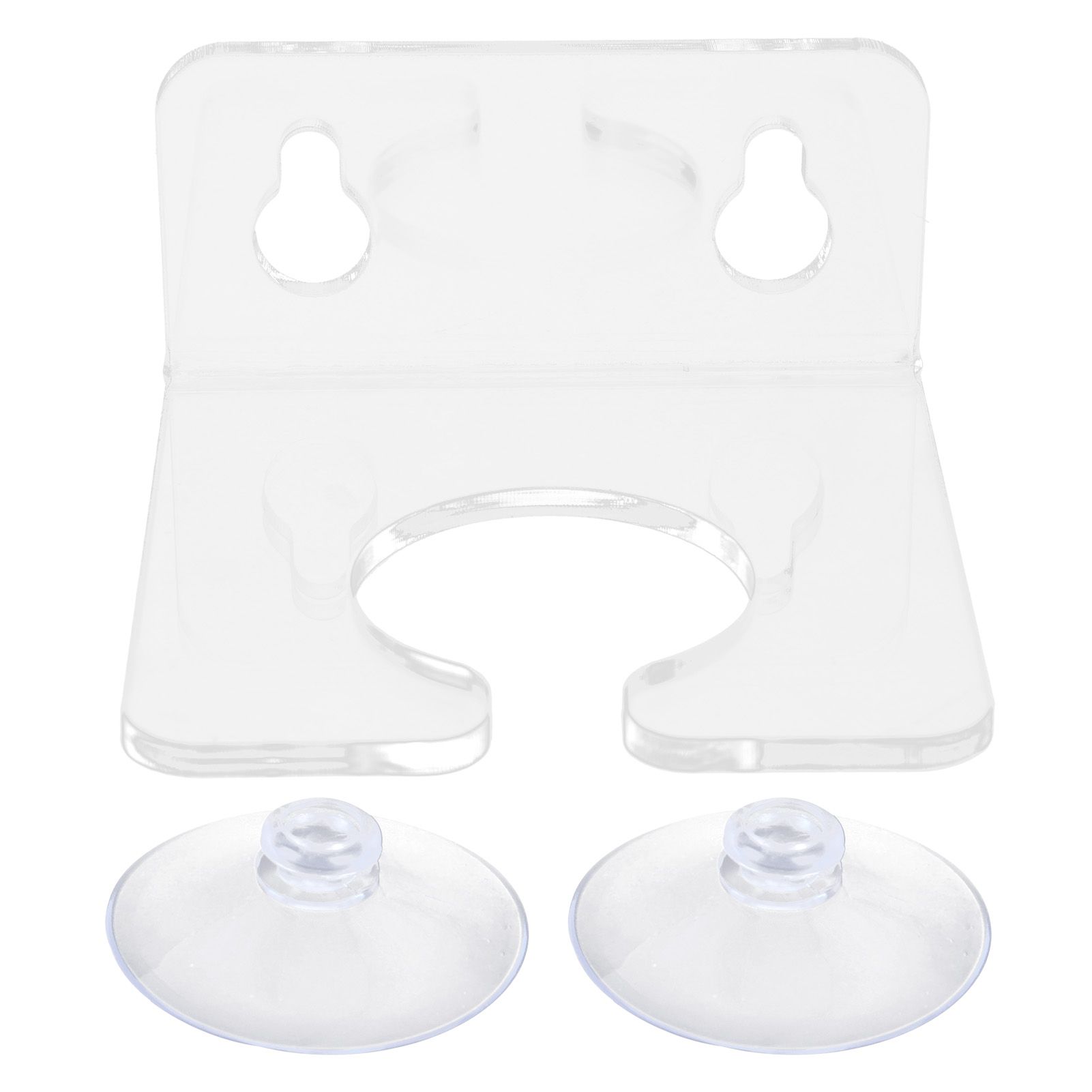 Bathtub Wine Glass Holder with Suction Cups Transparent Acrylic Portable