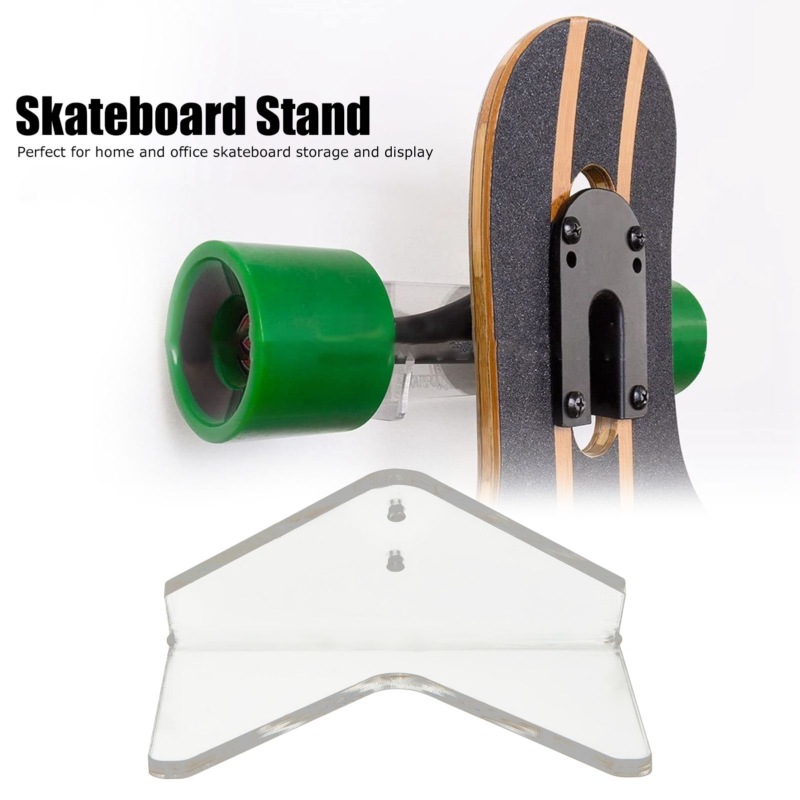 Skateboard Display Rack Stand Transparent Acrylic Wall Mount Hanger Holder for view 14