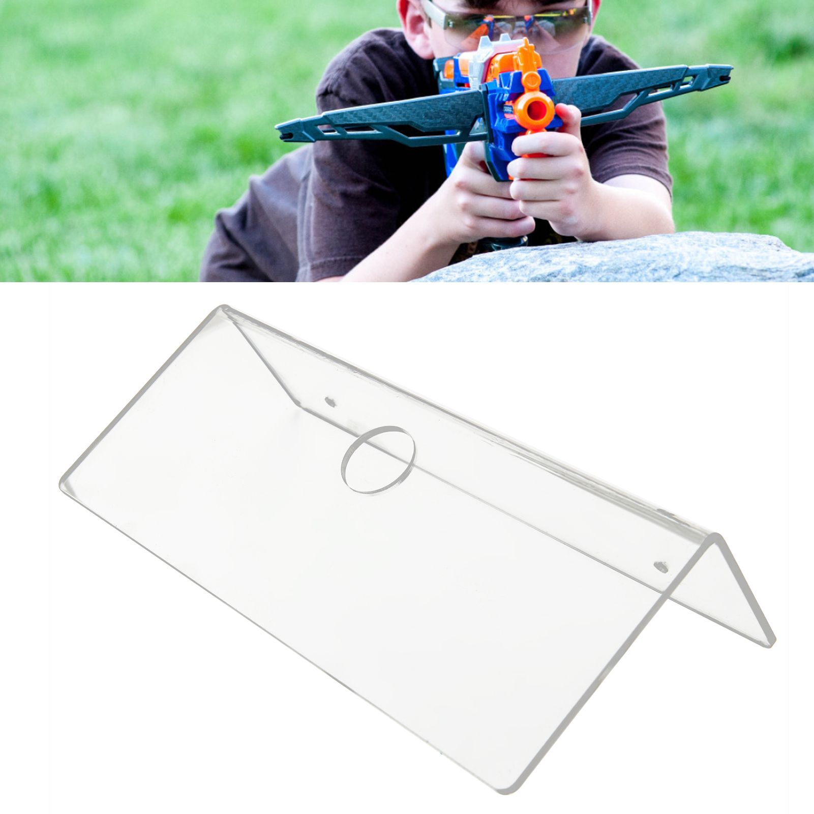 Wall Mounted Toy Holder Shooting Model Toy Acrylic Display Stand Rack Bracket view 12