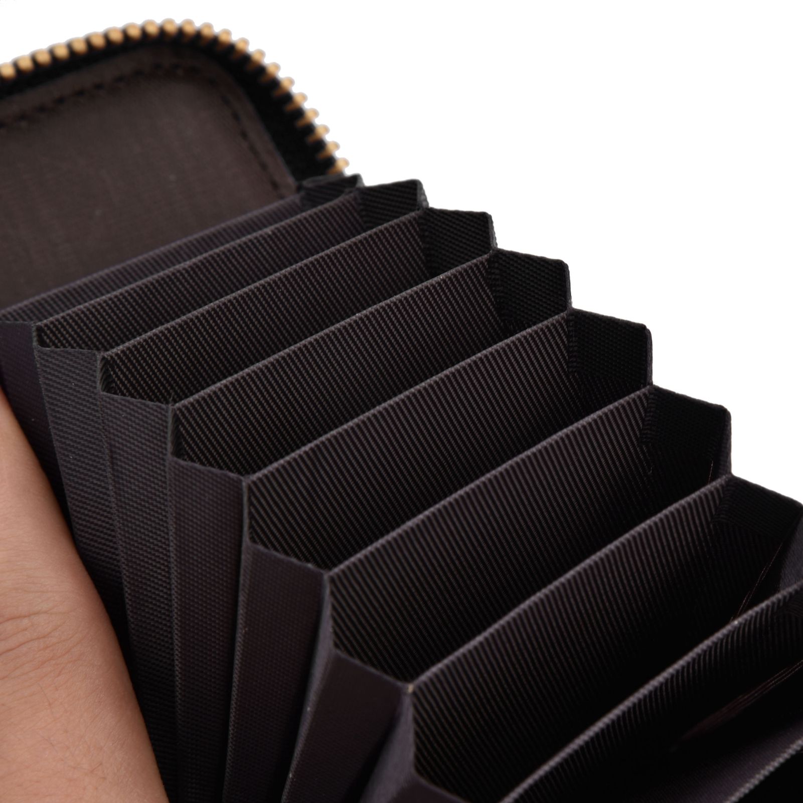 Credit Card Bag with Zipper Fashionable Mini Portable Antimagnetic ID Cards view 15