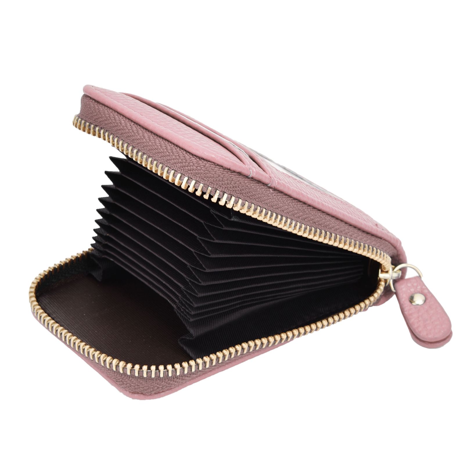 Credit Card Bag with Zipper Fashionable Mini Portable Antimagnetic ID Cards view 4