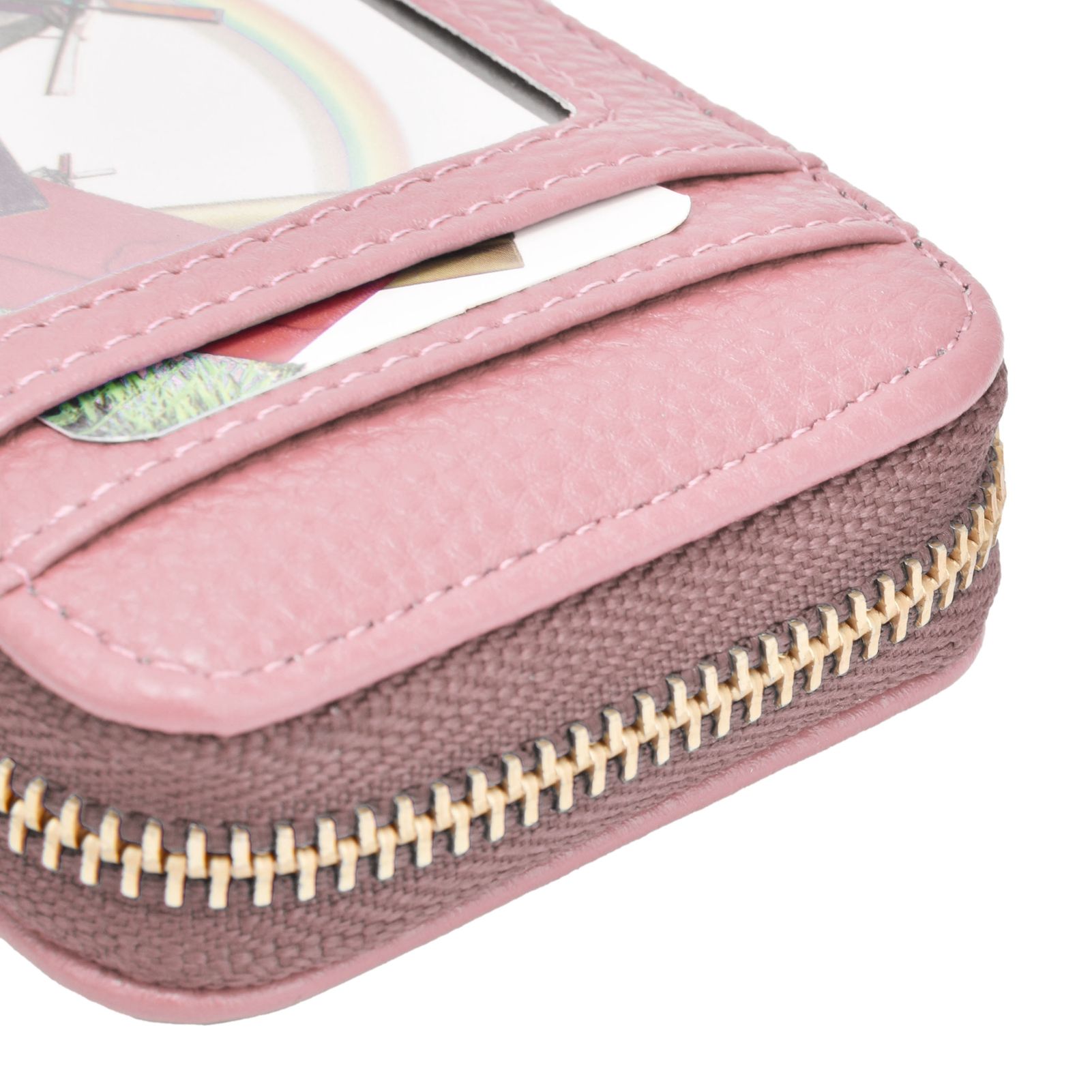 Credit Card Bag with Zipper Fashionable Mini Portable Antimagnetic ID Cards view 13