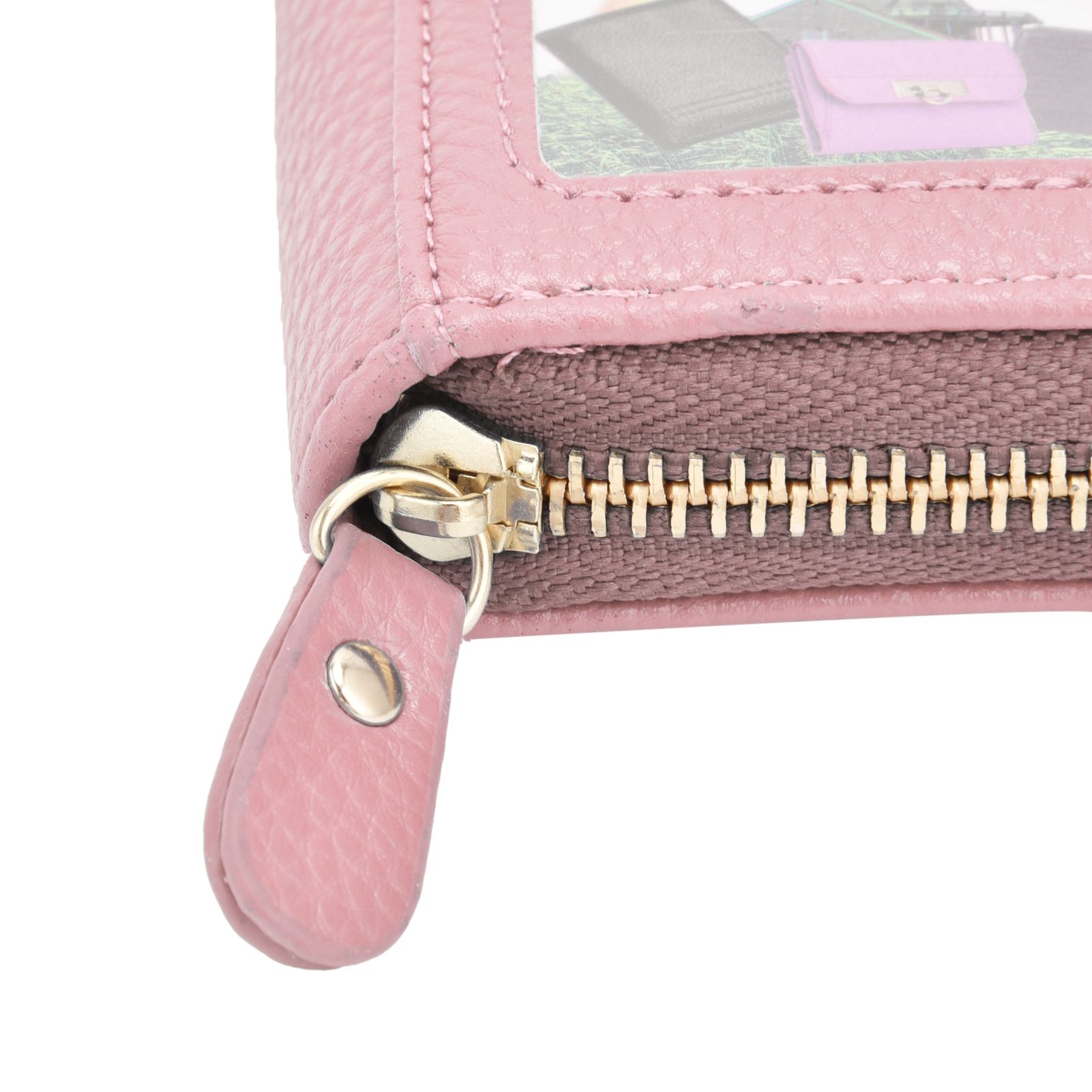 Credit Card Bag with Zipper Fashionable Mini Portable Antimagnetic ID Cards view 14
